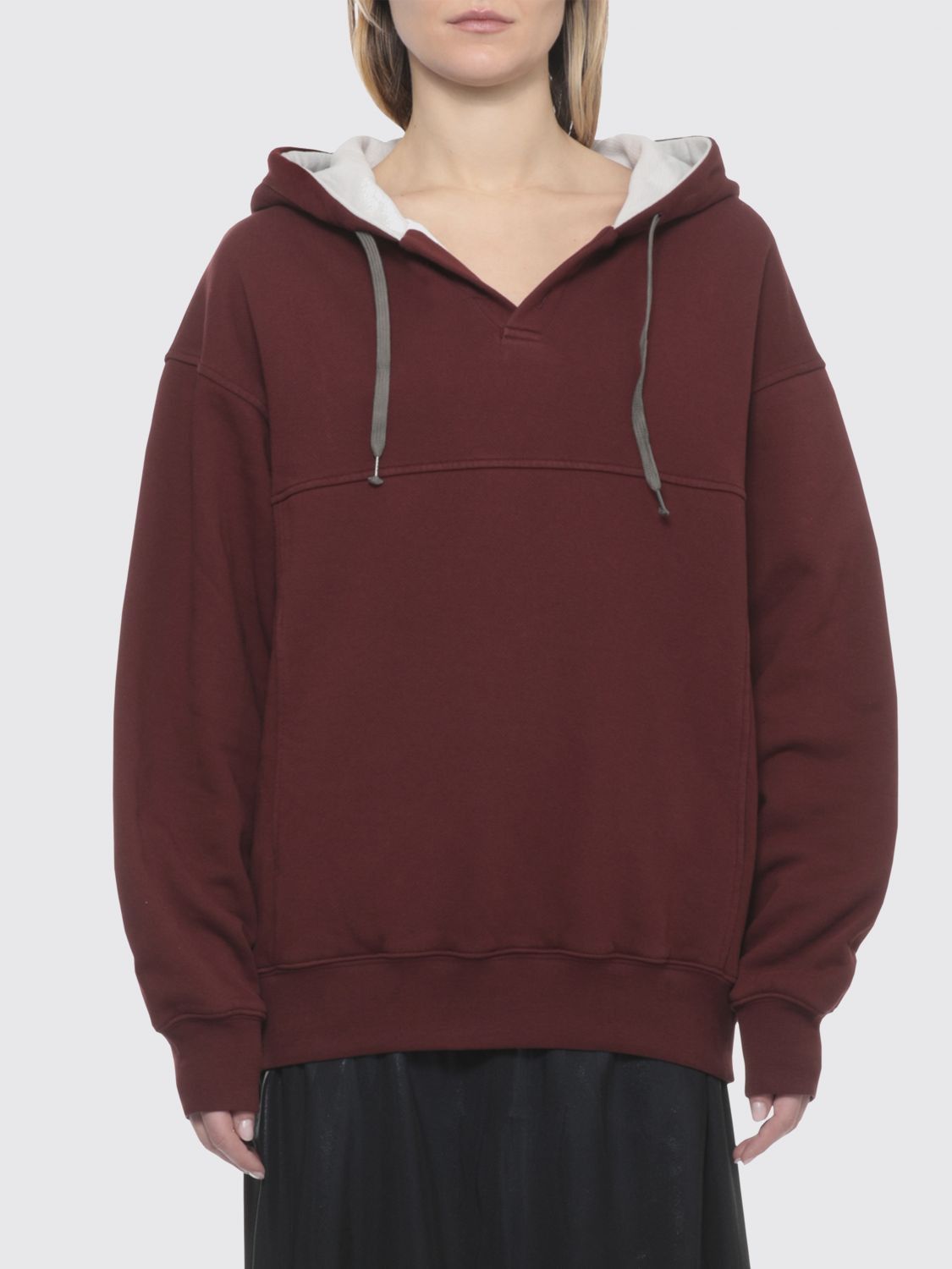 Maison Margiela Maison Margiela Sweatshirt Woman Burgundy Size M / US 6-8 / IT 42-44 - 1 Thumbnail