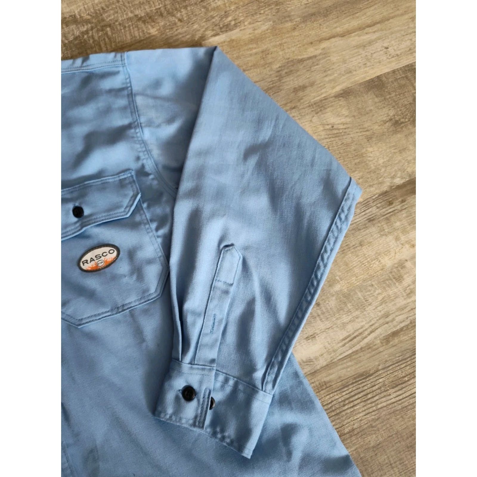 Vintage VINTAGE Rasco FR Men's Western Cowboy Shirt Long Sleeve Button-Up Casual Workwear Fall Winter Blue Medium Size US M / EU 48-50 / 2 - 4 Thumbnail