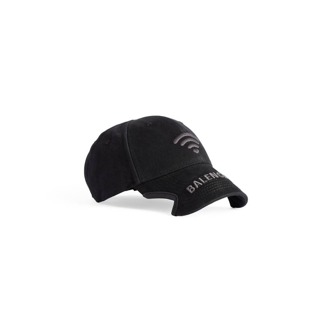Balenciaga o1mt1gz0125 Size: M / Lo_ve Hat / Cap in Black/Grey Size ONE SIZE - 4 Thumbnail