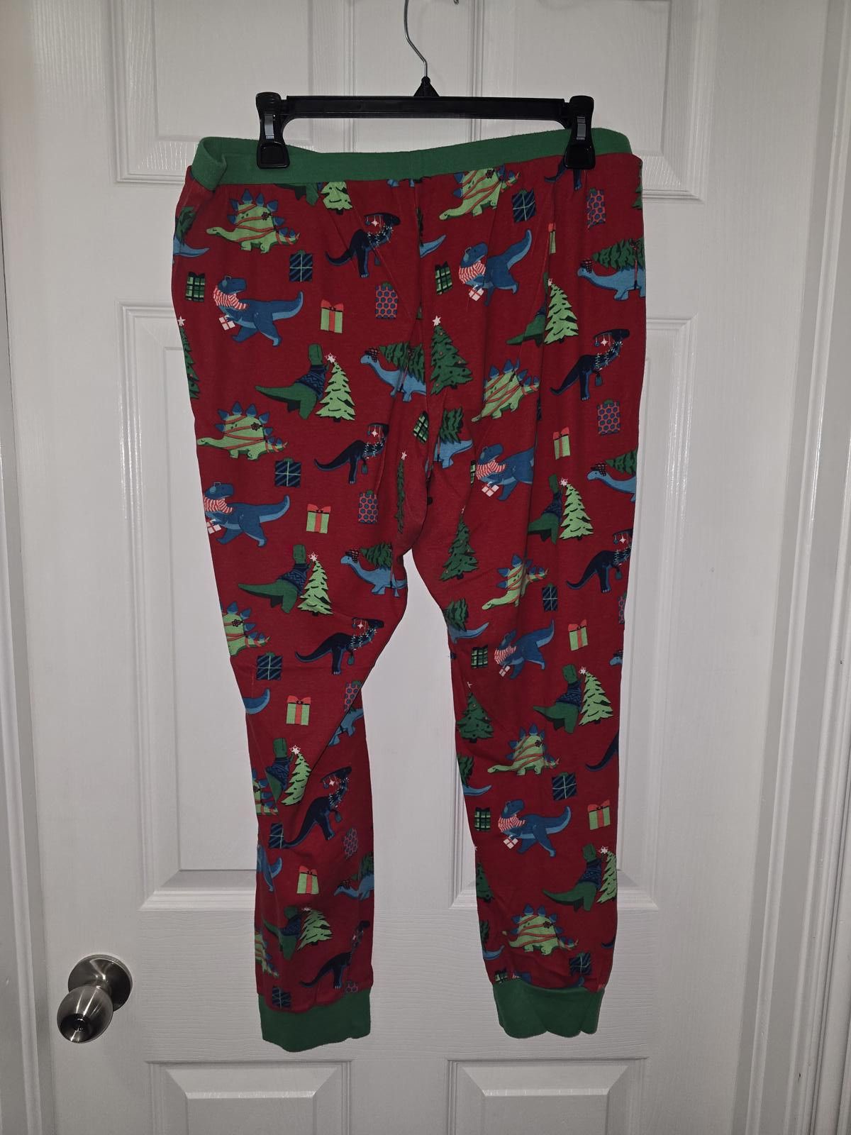 Wonderlooper Unisex Red Dinosaur Print Pajama Set Size ONE SIZE - 6 Thumbnail