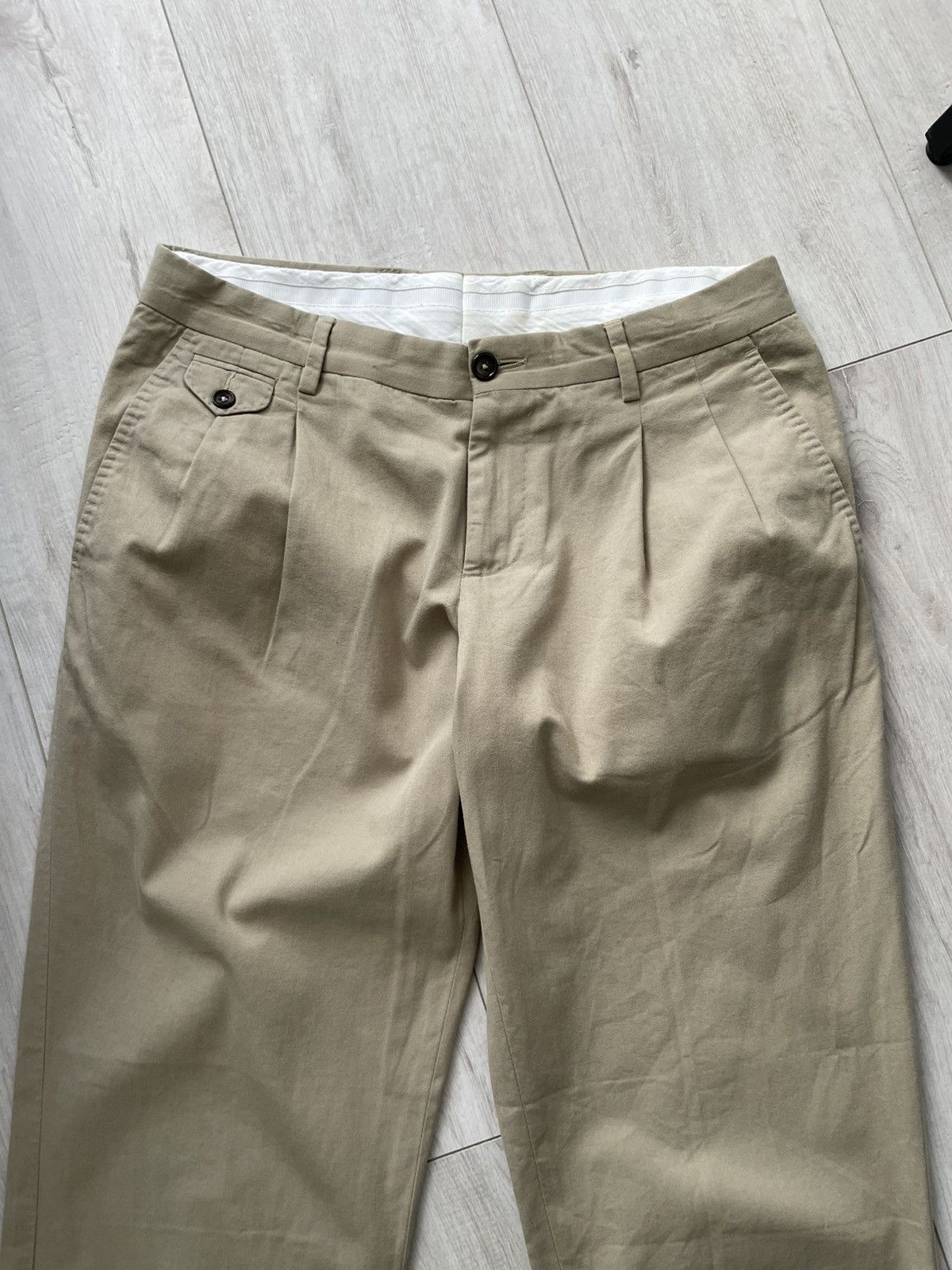 Dolce & Gabbana Dolce & Gabbana Beige Pants Bee Luxury RARE Size 27" / US 4 / IT 40 - 4 Thumbnail
