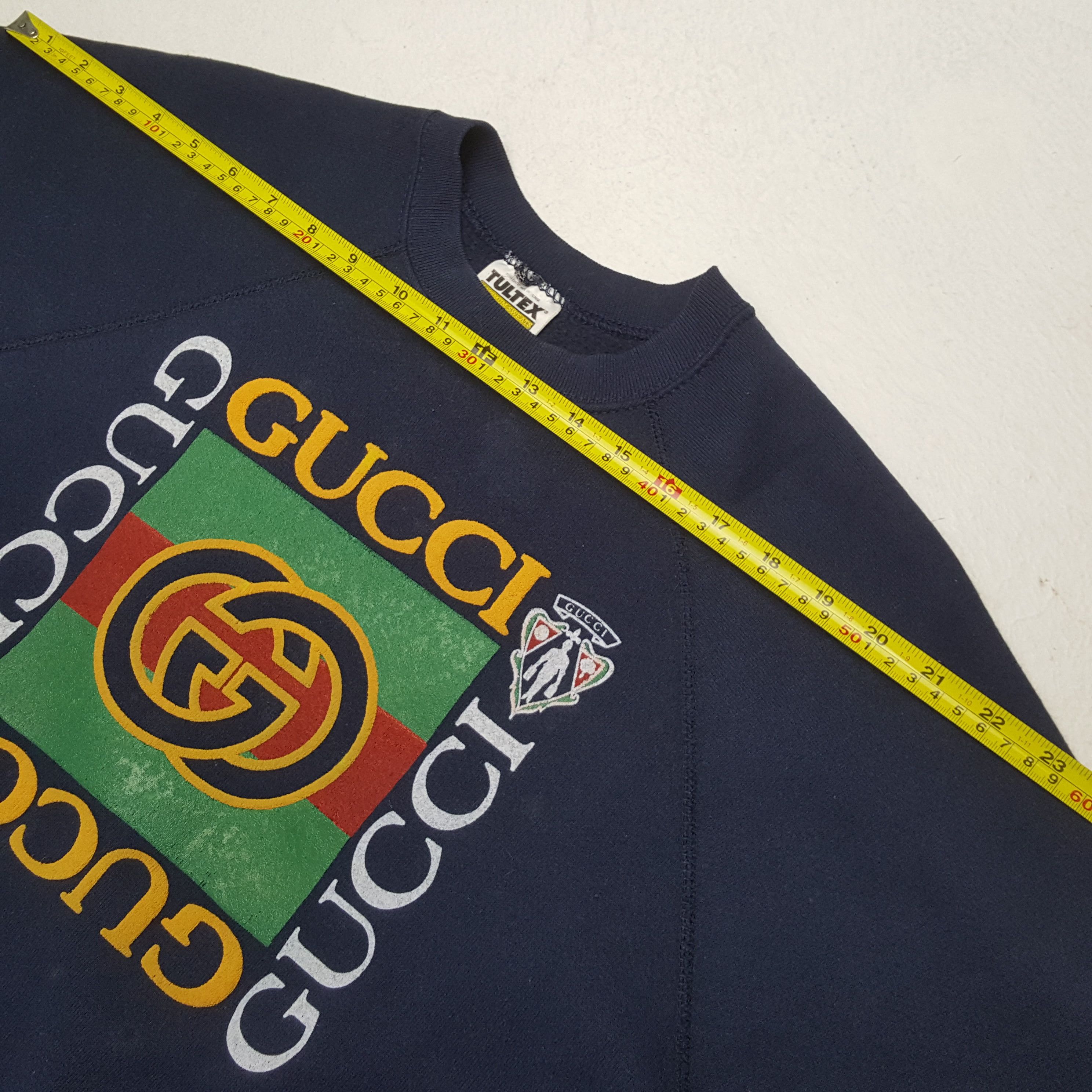 Tultex Gucci Fashion Brand Logo Design Sweatshirt RR2 Size US L / EU 52-54 / 3 - 6 Thumbnail