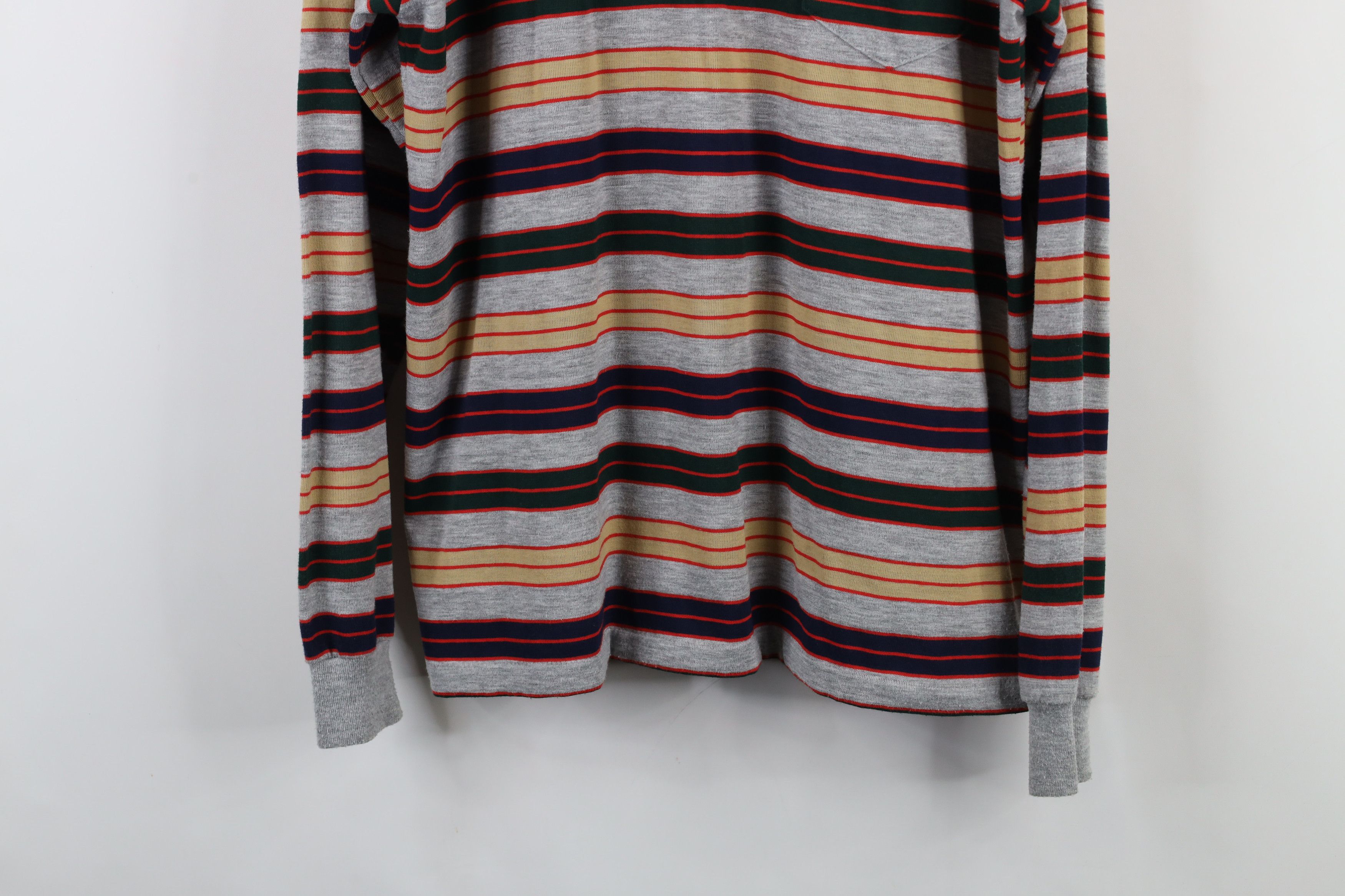 Vintage Vintage 70s Streetwear Long Sleeve Rugby Polo Shirt USA Size US XL / EU 56 / 4 - 3 Thumbnail