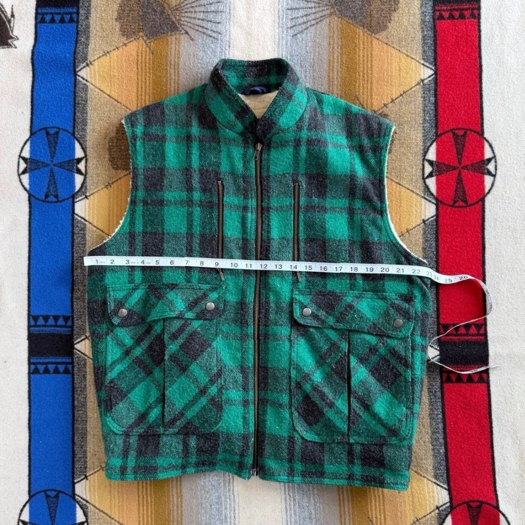 Vintage VINTAGE Northern Summit Vest Plaid Wool Lined 80s Green Size L Men Outer Sherpa Winter Size US L / EU 52-54 / 3 - 7 Thumbnail