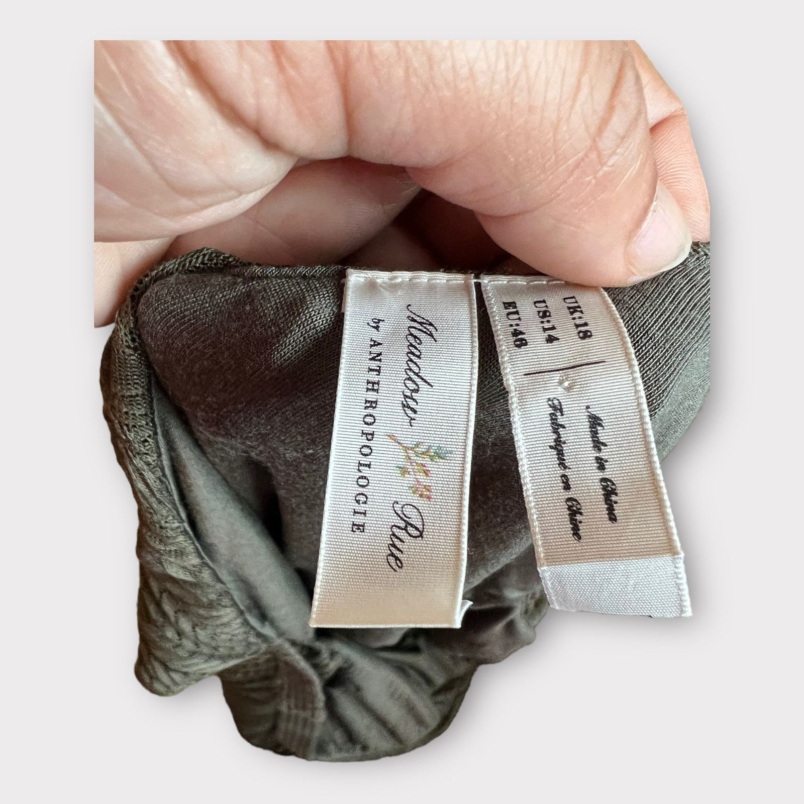 Anthropologie Anthropologie Meadow Rue | Moss Prespa Pleated Dress | 14 Size XL / US 12-14 / IT 48-50 - 7 Thumbnail