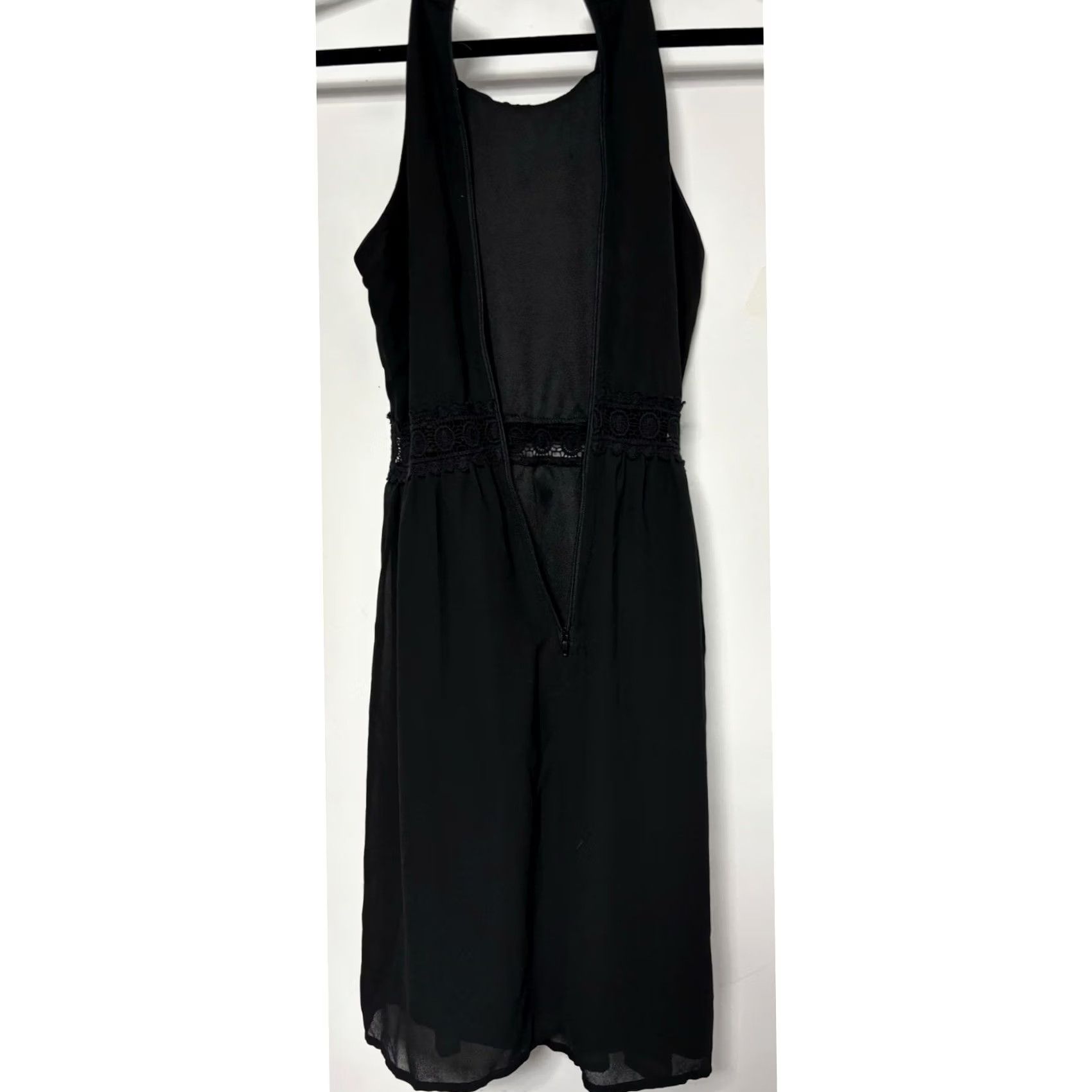 Vintage Ya Lining Black Sleeveless Dress Lightweight Knee Length Women S Size S / US 4 / IT 40 - 3 Thumbnail