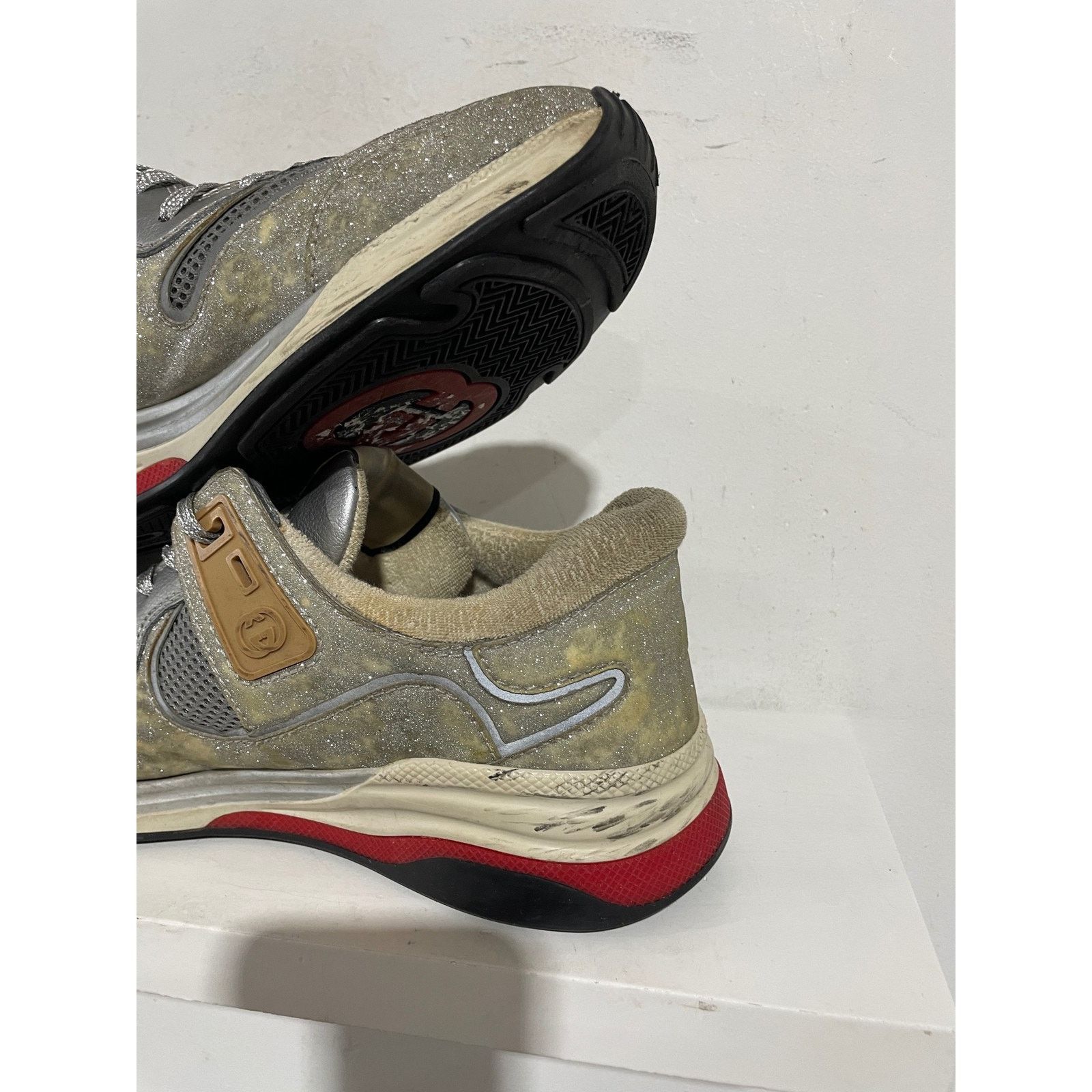 Gucci GUCCI ULTRAPACE SILVER SIZE 8 PREOWNED Size US 8 / EU 41 - 4 Thumbnail