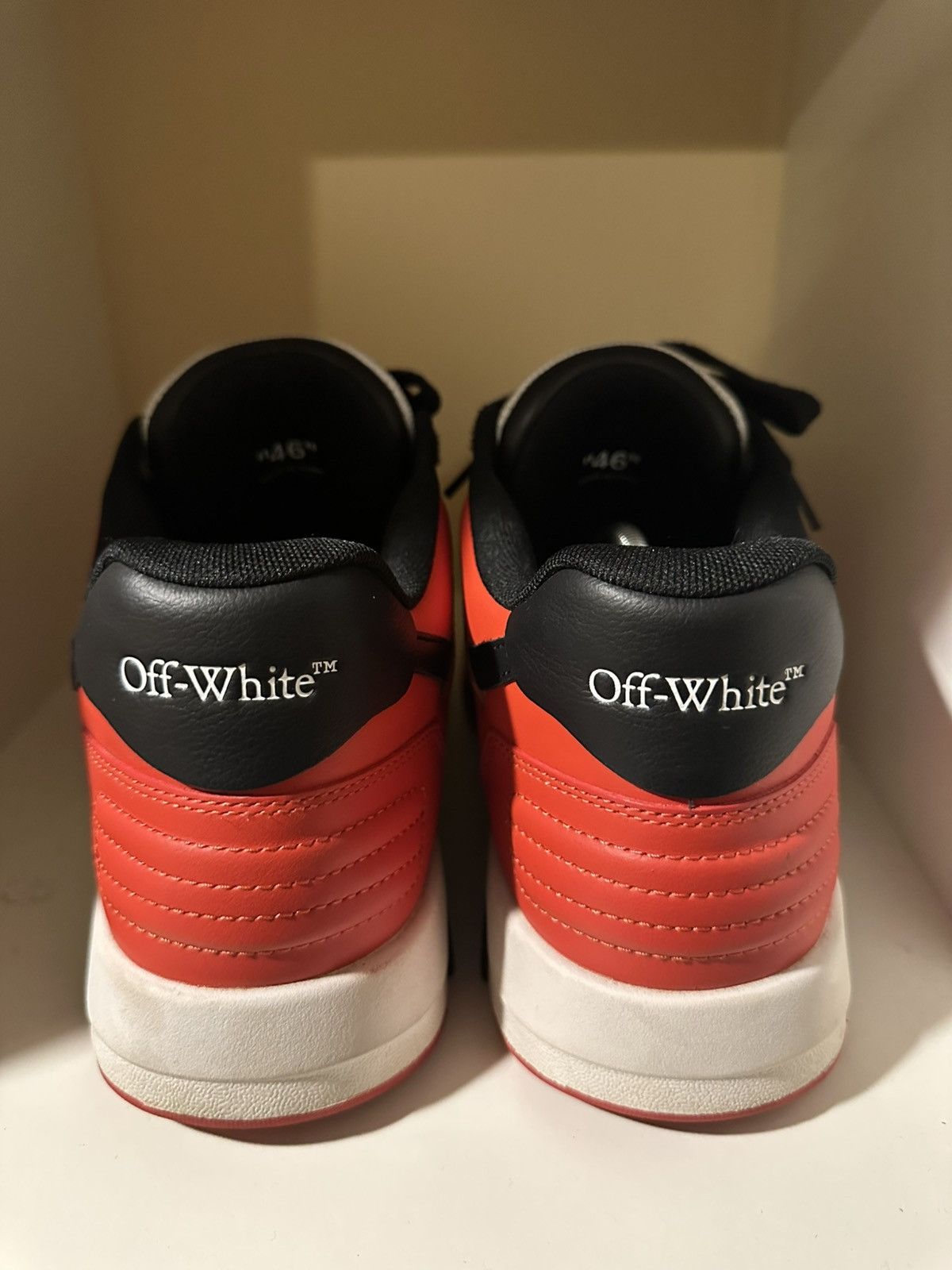 Off-White Off white “out of office” red sneakers Size US 13 / EU 46 - 4 Thumbnail