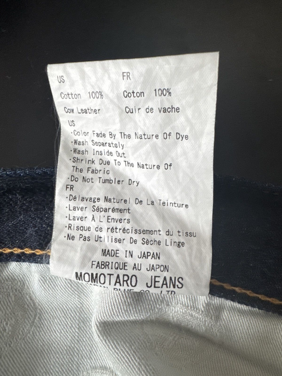 Momotaro Jeans 0306-12 12oz Selvedge Denim - Tight Tapered Fit Size US 31 - 14 Thumbnail