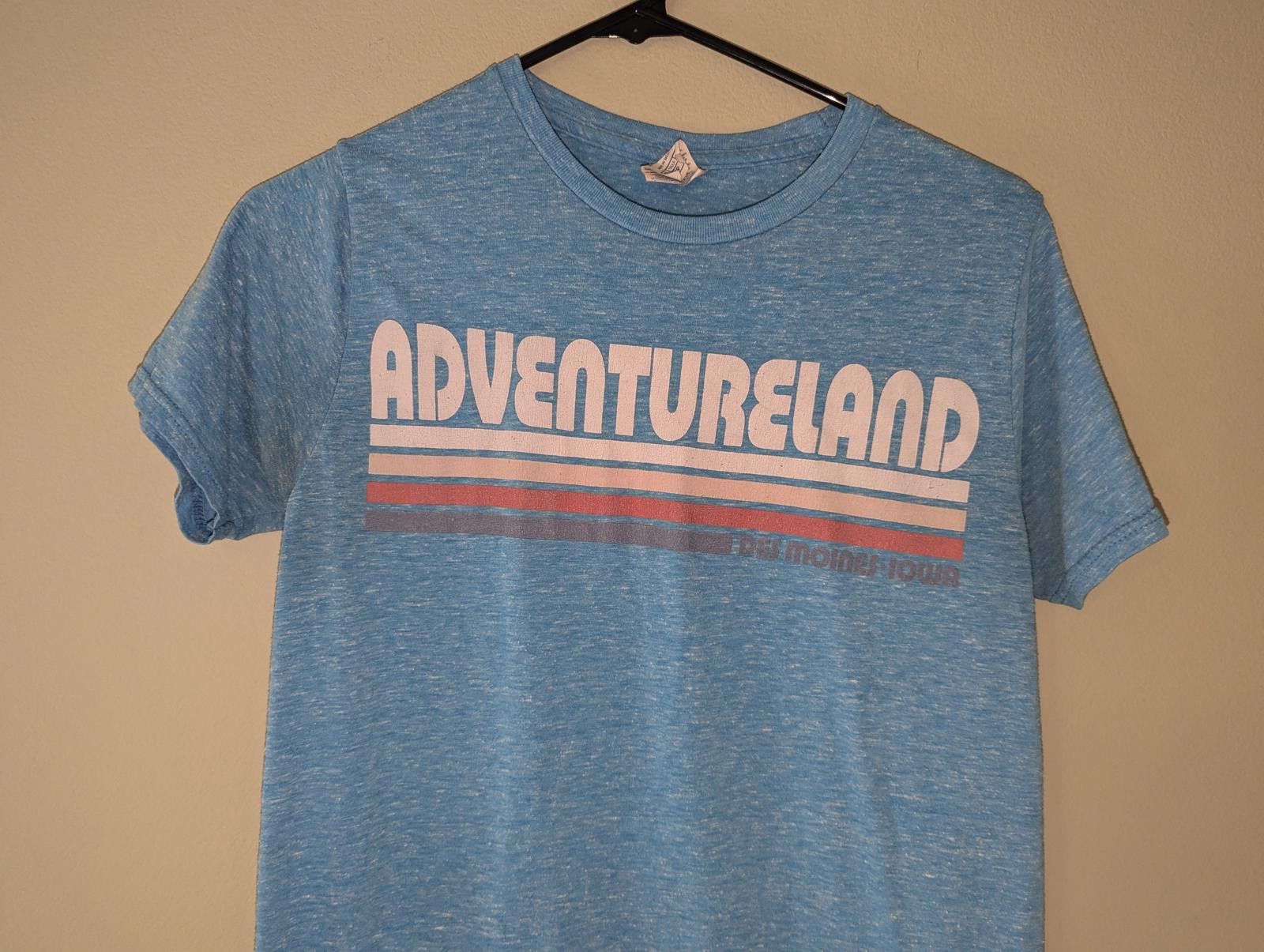 Delta Vintage Y2K Adventureland Graphic Tee - Soft Blue Size Small Size S / US 4 / IT 40 - 2 Thumbnail