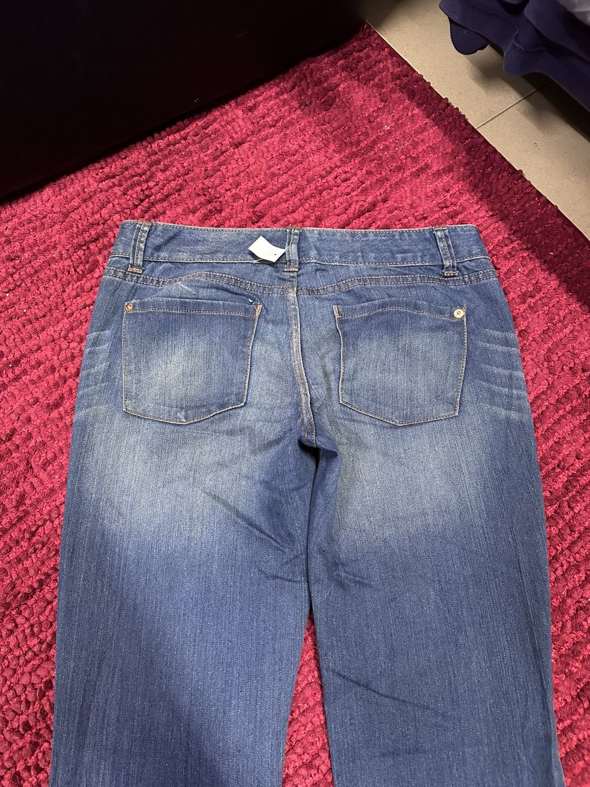 GOA 2000 Distressed Mossimo Flare Washed Y2K Lgb Red Pepper Jean Size US 31 - 3 Thumbnail