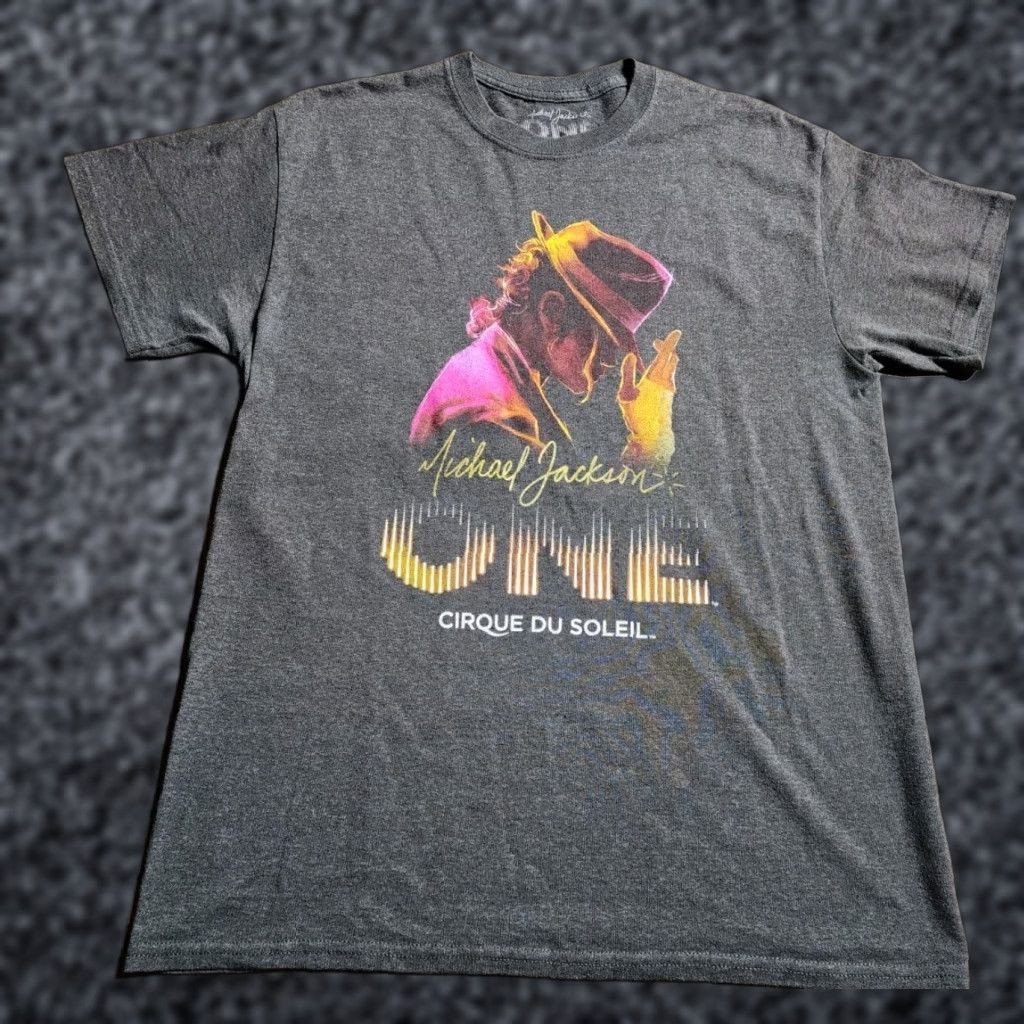 Vintage Michael Jackson ONE T-Shirt Mens M Gray Short Sleeve Cotton Graphic Music Souvenir Size US M / EU 48-50 / 2 - 1 Thumbnail