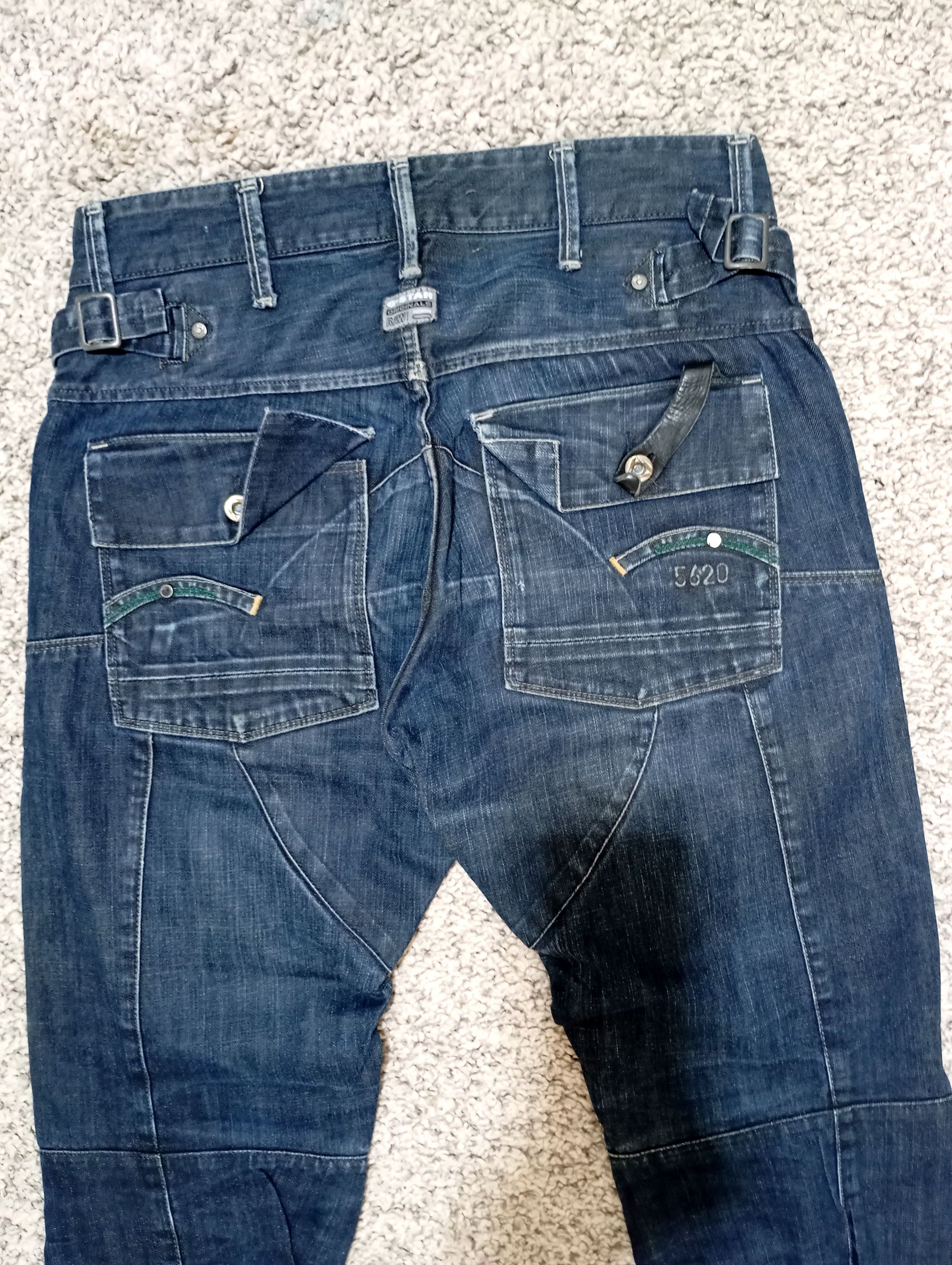 G-Star G Star Raw Vintage Mens Denim Pants Double Knee Jeans Size US 31 - 3 Thumbnail