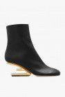 Fendi Fendi First ankle boots in smooth black leather 95mm Size US 5 / IT 35 - 1 Thumbnail