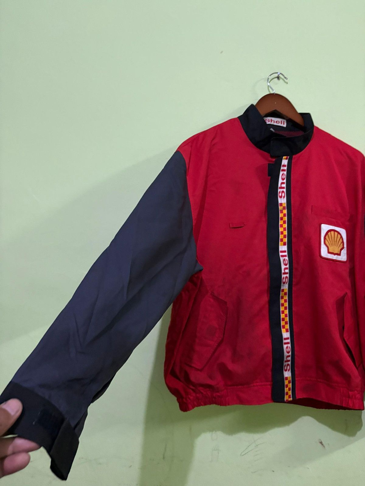 Vintage Vintage 90's Shell Jacket Retro Design Racing flue Ferrari Size US L / EU 52-54 / 3 - 2 Thumbnail
