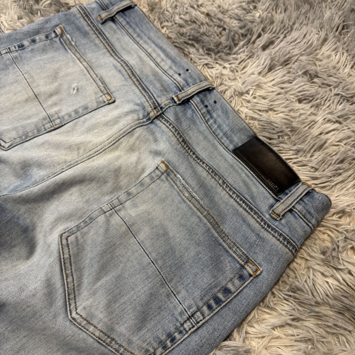 Amiri Amiri Distressed Skinny Denim Jeans - Light Blue Size US 36 / EU 52 - 12 Thumbnail