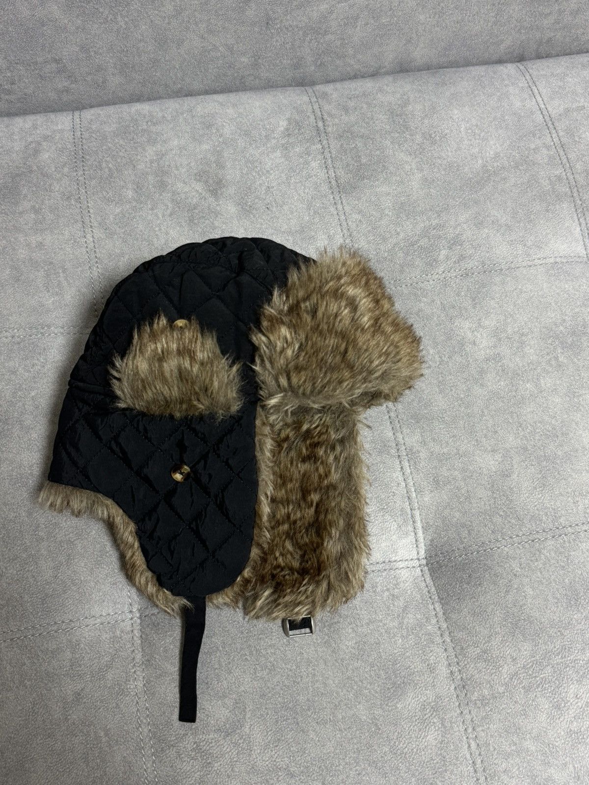 Japanese Brand × Vintage Vintage Hype Trapper Fur Y2K Fluffy Hat Ushanka Faux USA Size ONE SIZE - 3 Thumbnail