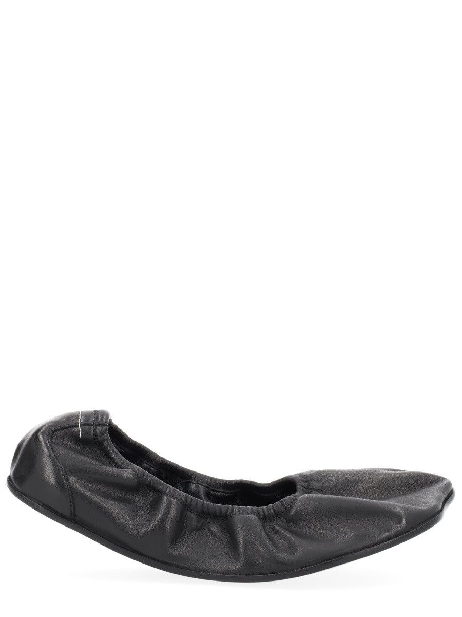 MM6 MM6 LEATHER BALLERINA - BLACK (IT 37) Size US 7 / IT 37 - 1 Thumbnail