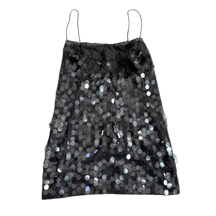16Arlington 16ARLINGTON Fia Sequin Mini Dress in Black, Size US 12 Size XL / US 12-14 / IT 48-50 - 8 Thumbnail
