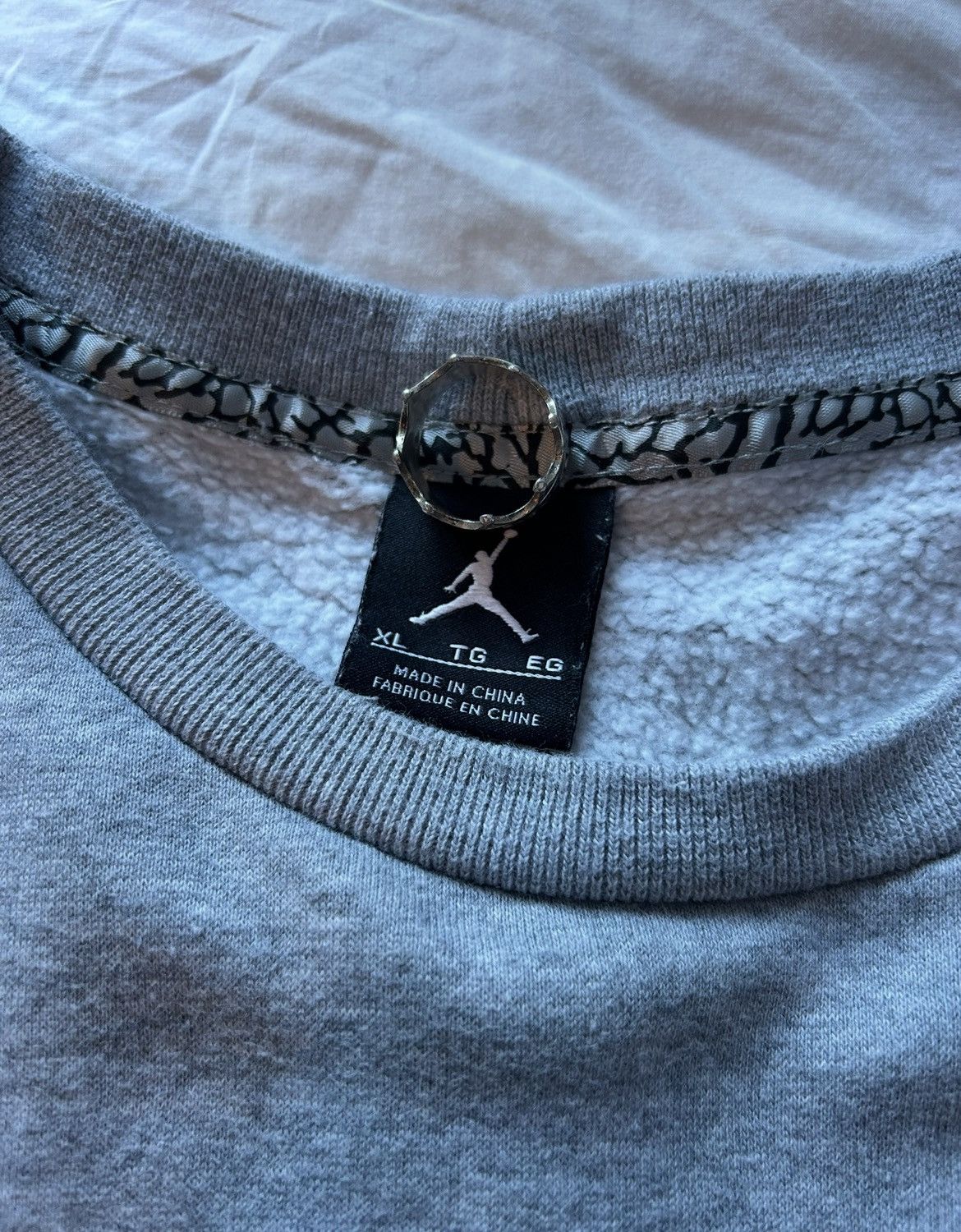 Jordan Brand Nike Air Jordan Flight Club Gray Sweatshirt Size US XL / EU 56 / 4 - 3 Thumbnail