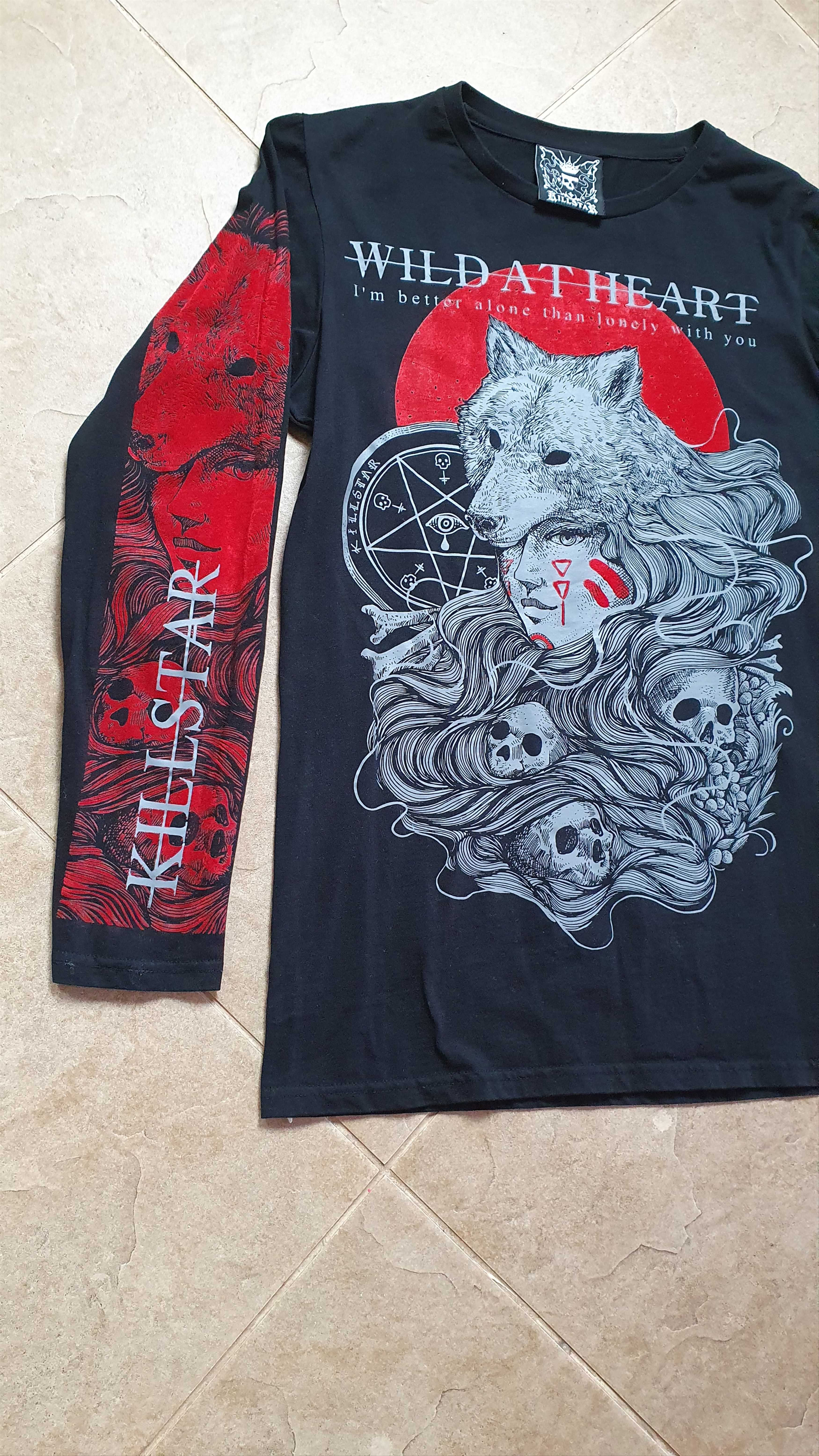 Killstar Longsleeve t-shirt Wild At Heart - KILLSTAR sweatshirt Size US M / EU 48-50 / 2 - 8 Thumbnail