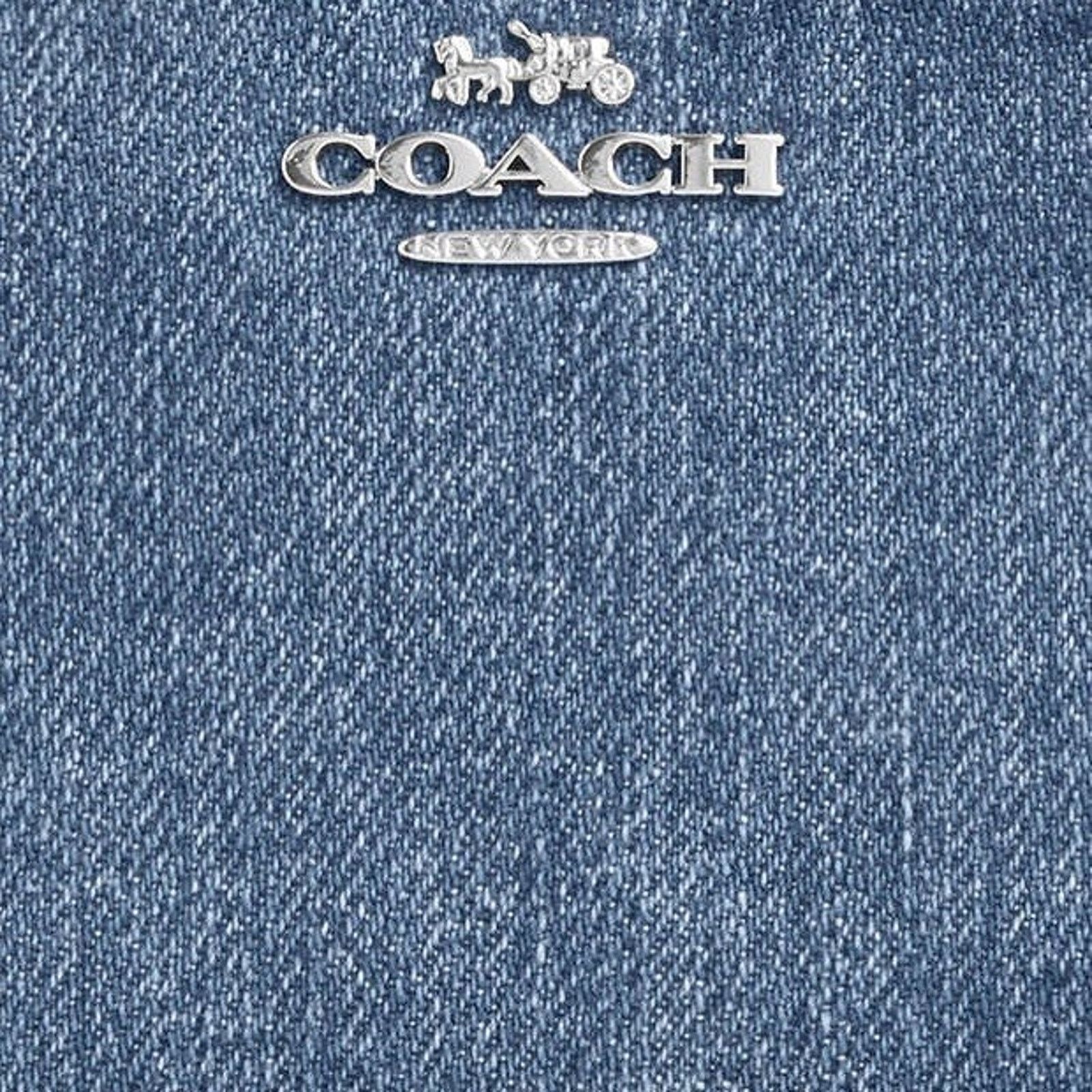 Coach NWT Coach Snap Wallet In denim/Silver/Indigo CAP07 Denim Size ONE SIZE - 9 Thumbnail
