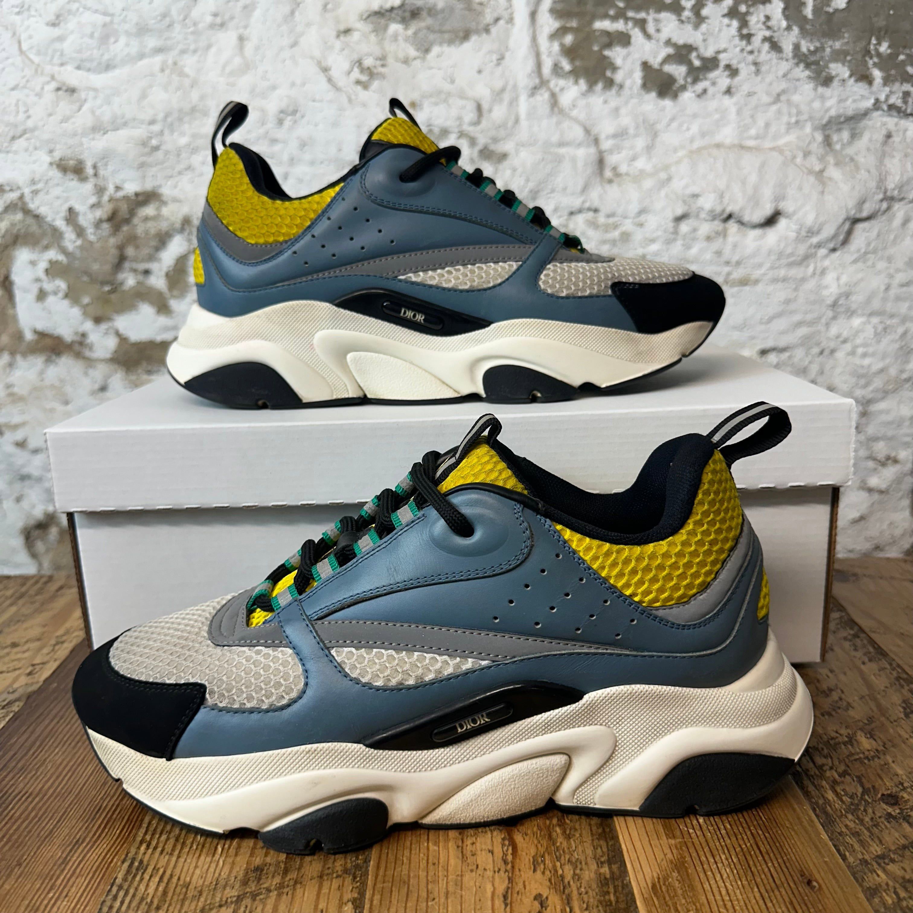 Dior Dior B22 Teal Yellow White Sneaker Sz 7 (40) Size US 7 / EU 40 - 1 Thumbnail