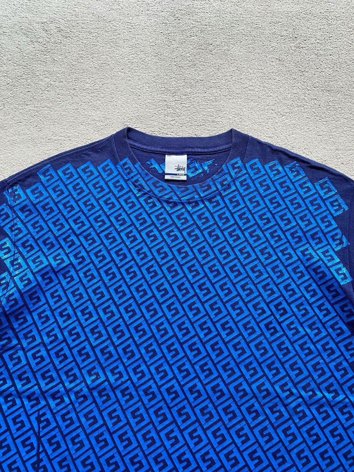 Stussy × Vintage Vintage Stussy rip off fendi T-shirt Size US L / EU 52-54 / 3 - 2 Thumbnail
