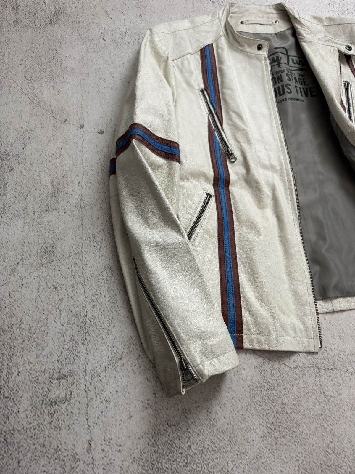 Angelo Litrico Angelo Litrico Knoxville Motorcycle Racing Leather Jacket Size US M / EU 48-50 / 2 - 8 Thumbnail