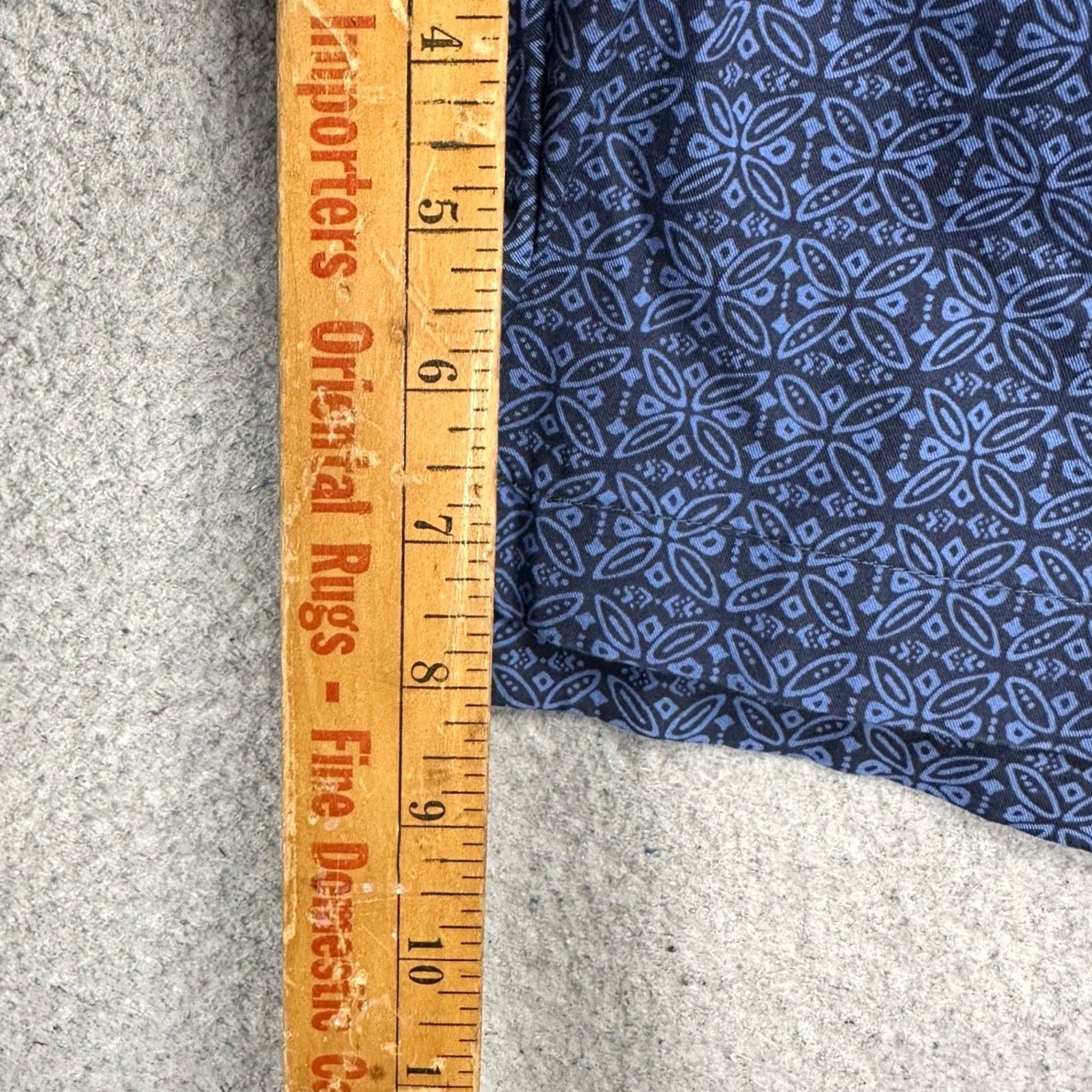Chaps Chaps Mens Pull On Shorts 2XL Navy Blue Geometric Casual Pockets NEW Size US 39 - 7 Thumbnail