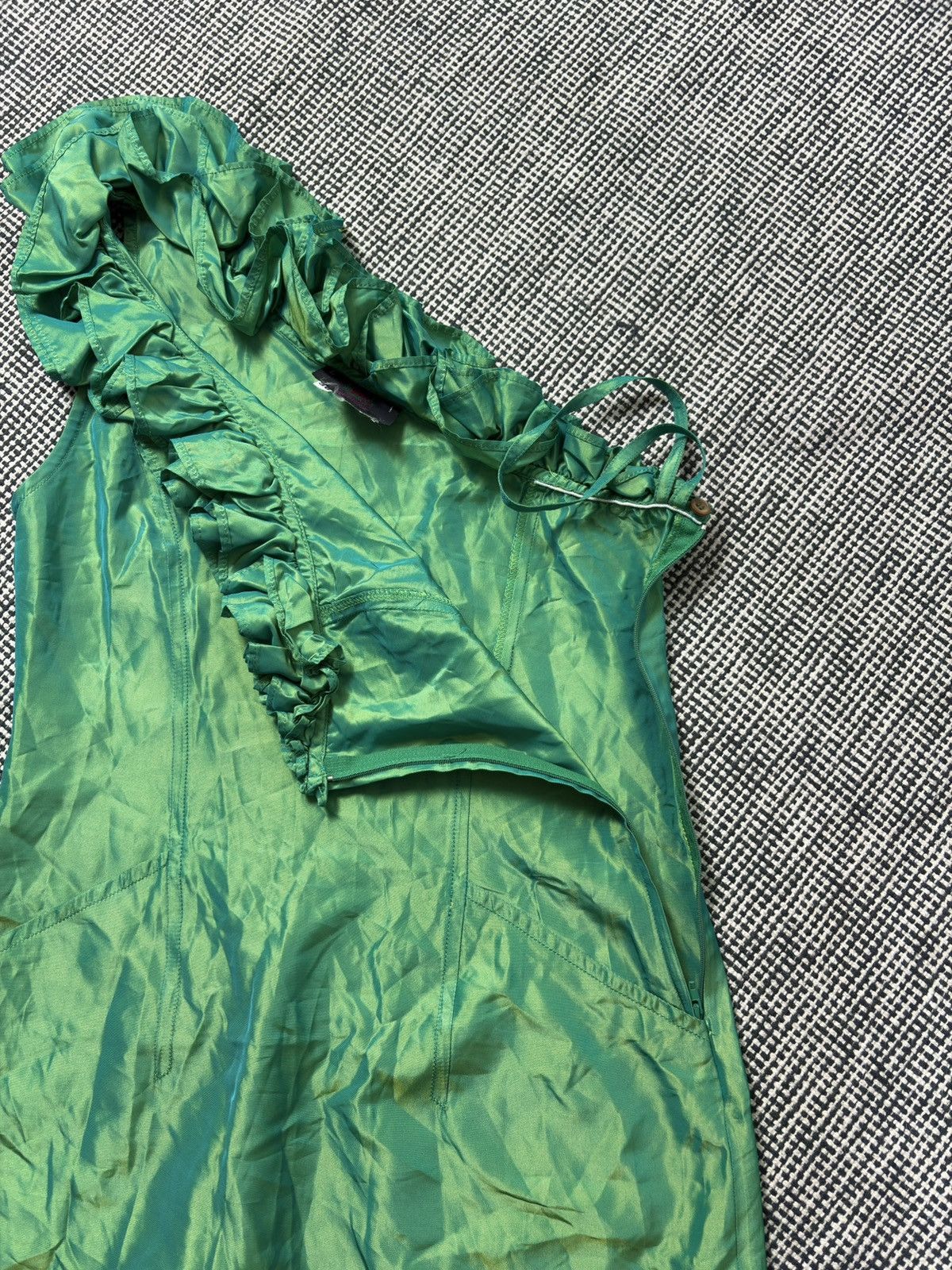 Kenzo Kenzo city avant garde asymmetrical satin dress runway Size XS / US 0-2 / IT 36-38 - 5 Thumbnail