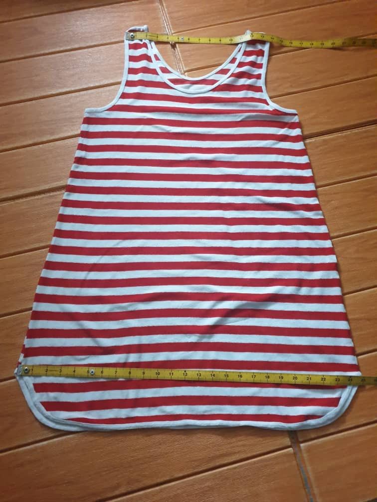 Japanese Brand Unbrand Stripe red white shirt Size L / US 10 / IT 46 - 6 Thumbnail