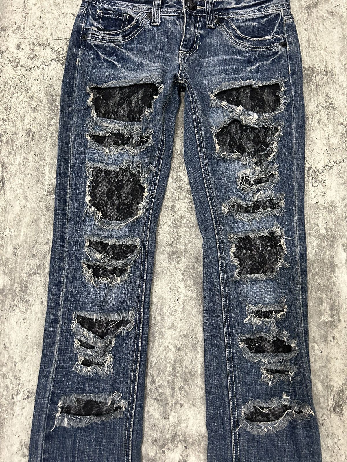 Japanese Brand Cecil Mc Bee Distressed Jeans Size 29" - 3 Thumbnail