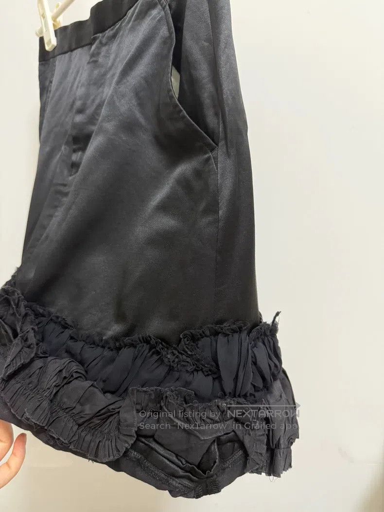 Comme des Garcons Comme des Garcons size XS Black silk irregular ruffled ski Size 22" - 6 Thumbnail
