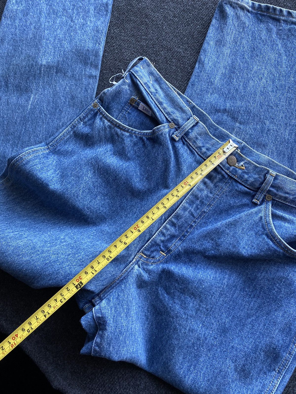 Lee 🔥80s Lee riders archive union made blue washed light jeans Size US 36 / EU 52 - 13 Thumbnail