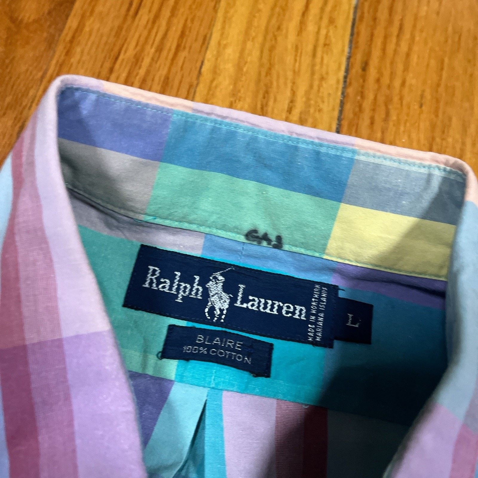 Polo Ralph Lauren Ralph Lauren Blaire Shirt Pastel Plaid Summer Easter Pony Size US L / EU 52-54 / 3 - 4 Thumbnail