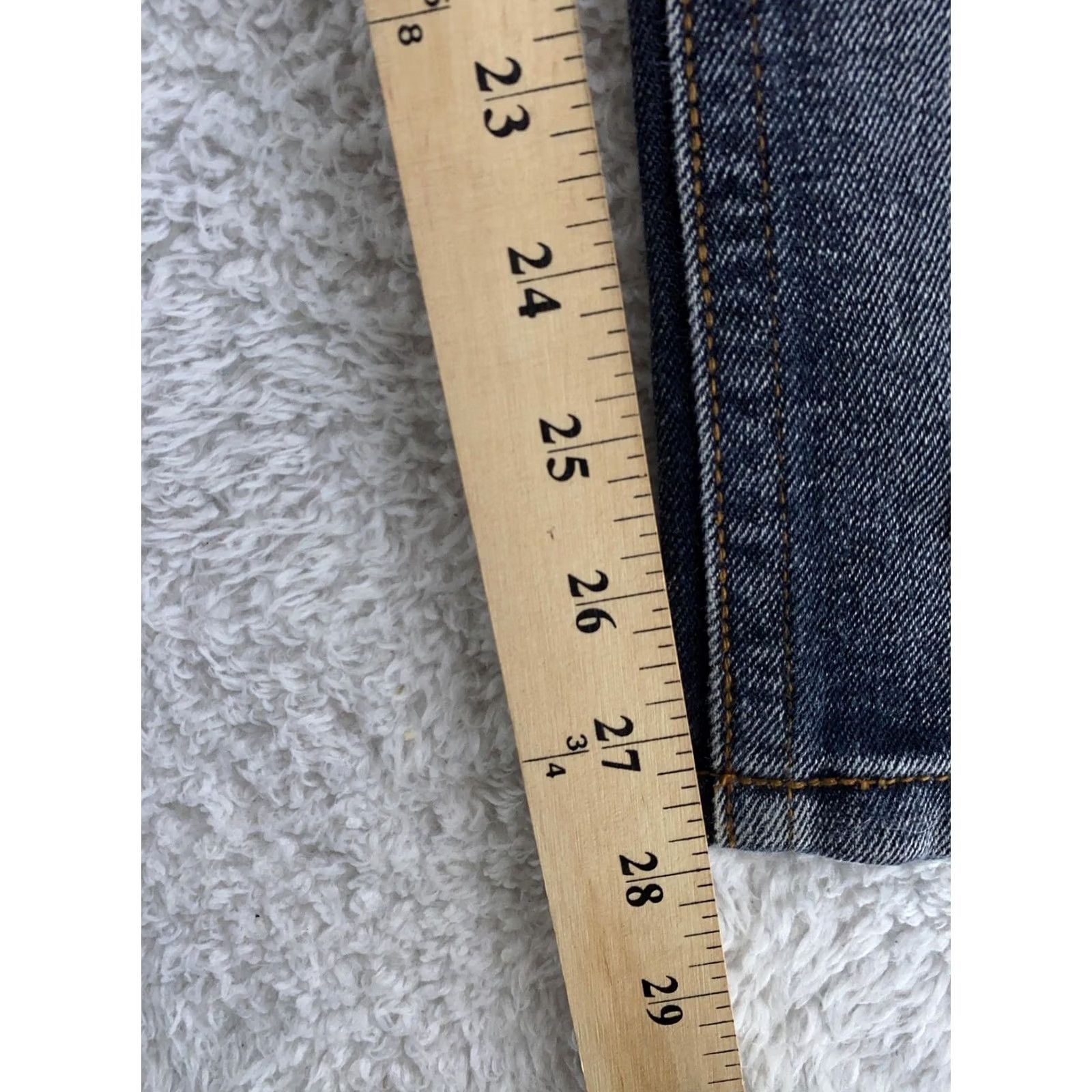 Vintage Halifax Jeans ACTUAL 32x28 Denim Pockets Fleur de Lis Distressed Blue Jeans Mens Regular 32x28 Size US 32 / EU 48 - 6 Thumbnail