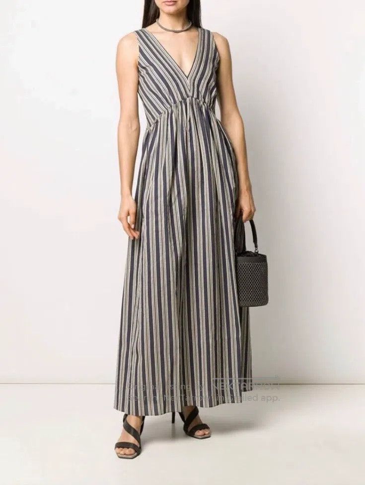 Brunello Cucinelli Brunello Cucinelli V-neck Long Dress Size S / US 4 / IT 40 - 1 Thumbnail