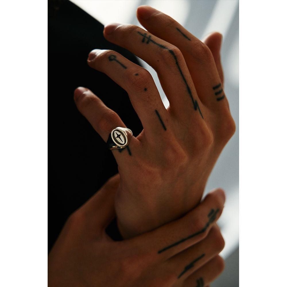 Jewelry Punk Jewelry Rings Open Size Chrome Ring (Size 7-13) Size ONE SIZE - 1 Thumbnail