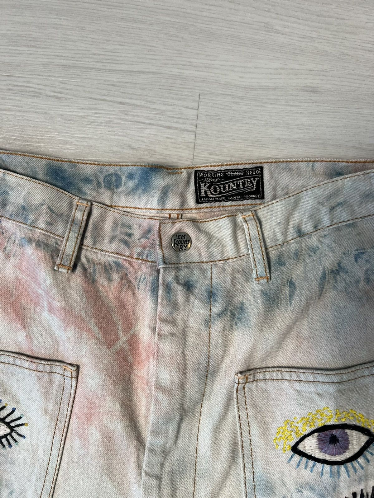 Kapital Kapital 14oz Denim Tie-Dye Baggy Flare Pants Size US 36 / EU 52 - 3 Thumbnail