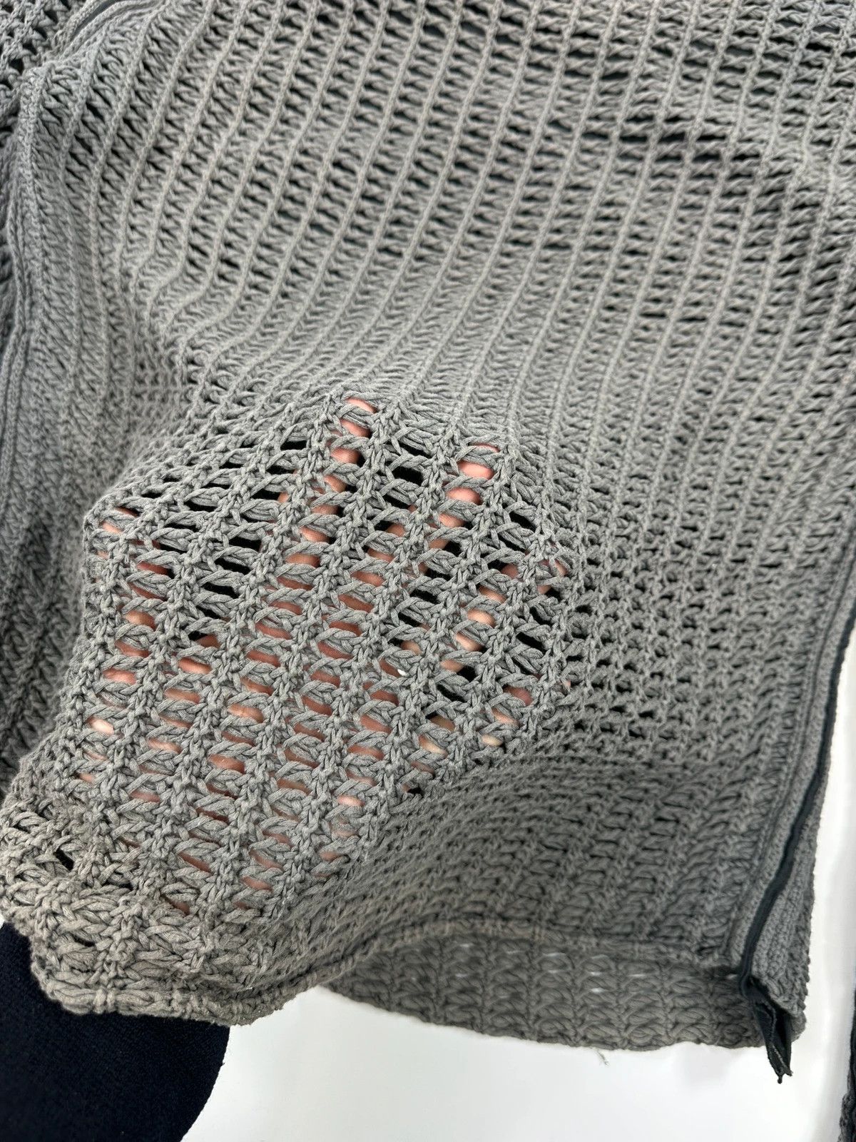 Dolce & Gabbana Dolce & Gabbana 00’s Net Double Layer Grey Mesh Cotton Knit Size US M / EU 48-50 / 2 - 7 Thumbnail