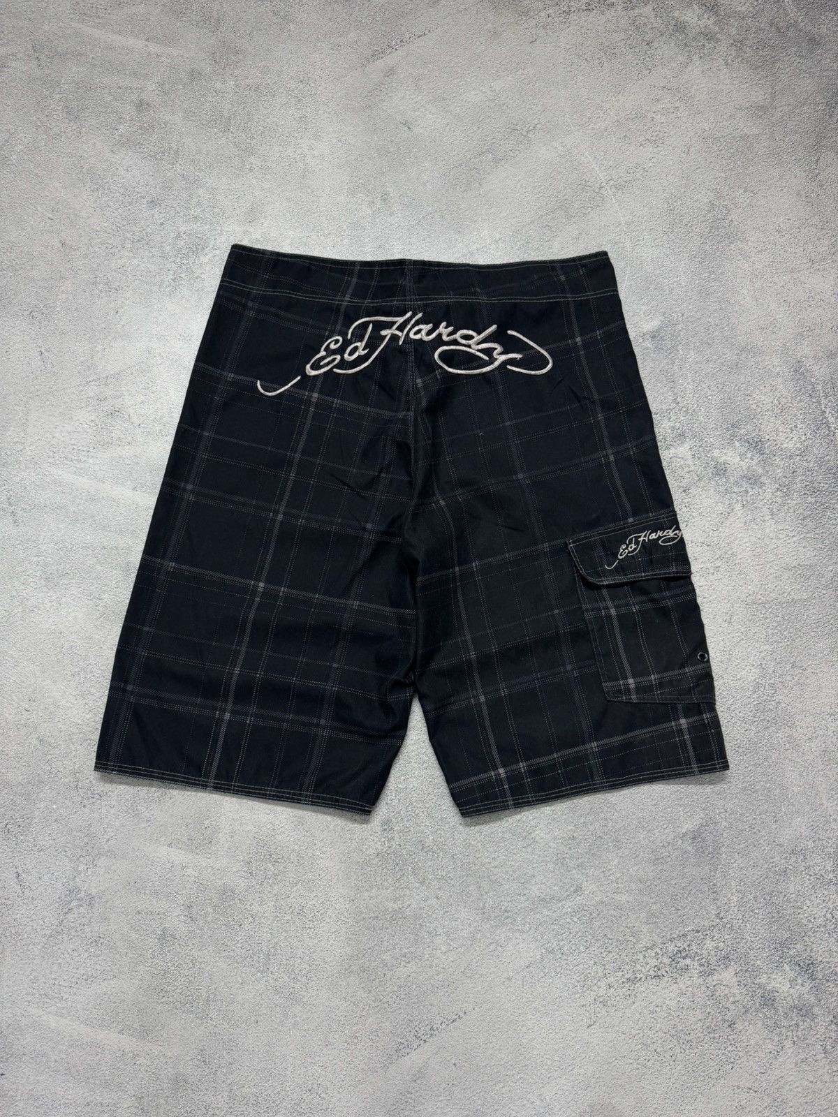 Ed Hardy Vintage Y2k Ed Hardy Skull ☠️ Shorts 00’s Size US 36 / EU 52 - 1 Thumbnail