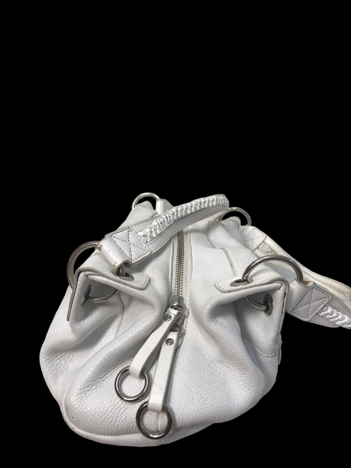 If Six Was Nine × Japanese Brand × KMRii Diana White Leather Shoulders Bag Size ONE SIZE - 3 Thumbnail