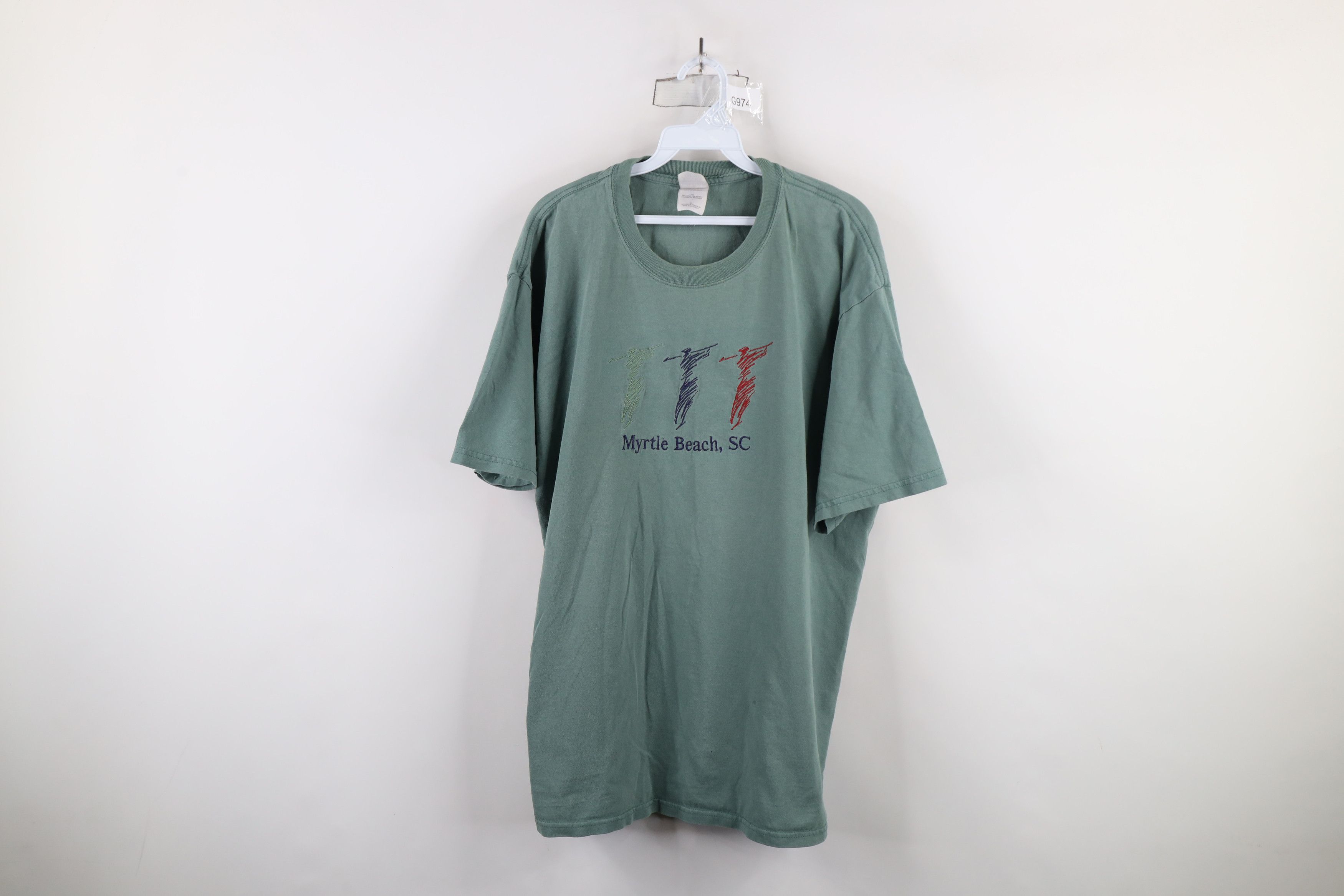 Vintage Vintage 90s Spell Golf Myrtle Beach South Carolina T-Shirt Size US XL / EU 56 / 4 - 1 Thumbnail