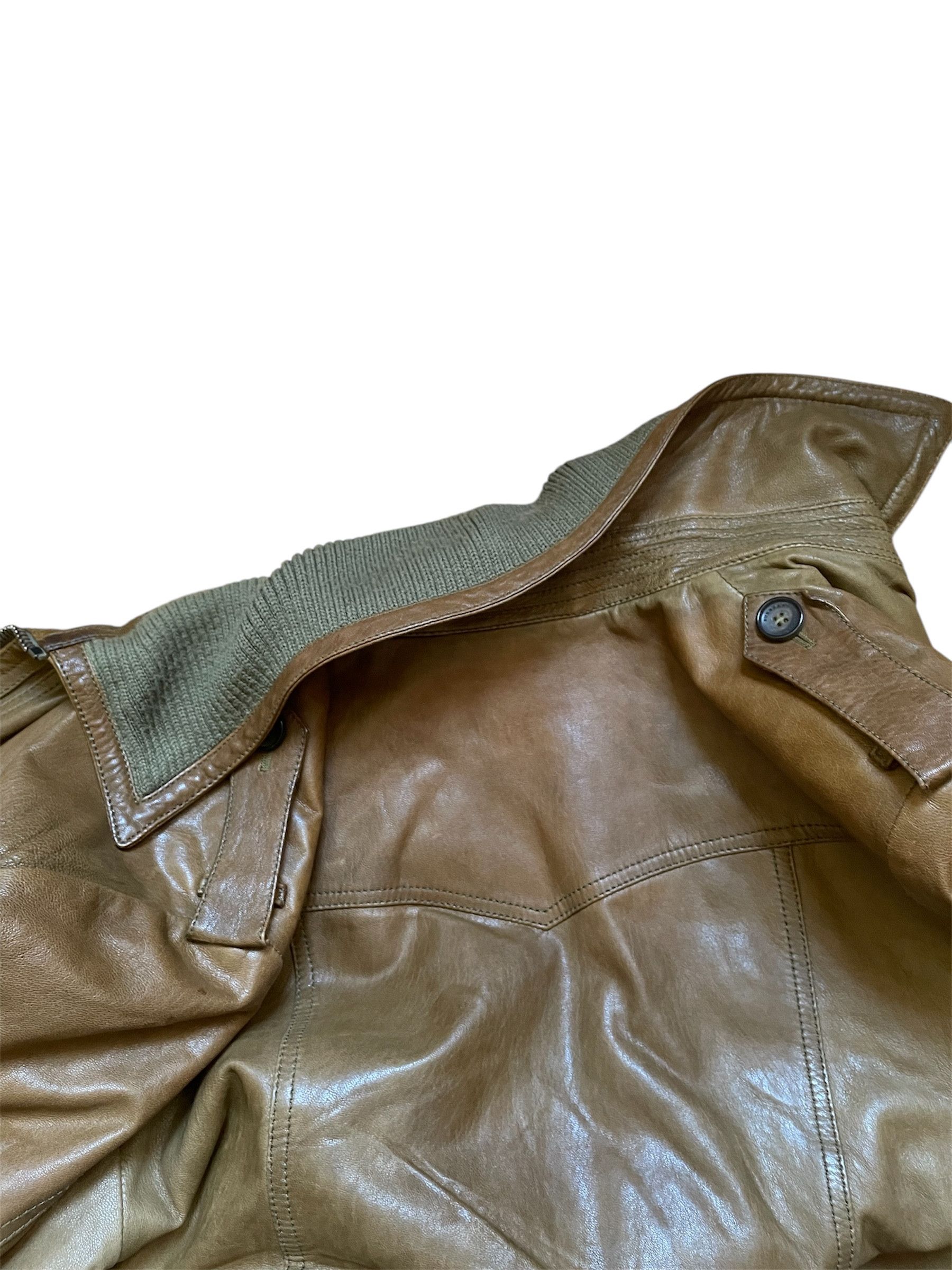 Burberry Burberry Leather Avirex Bomber Jacket Size US L / EU 52-54 / 3 - 17 Thumbnail