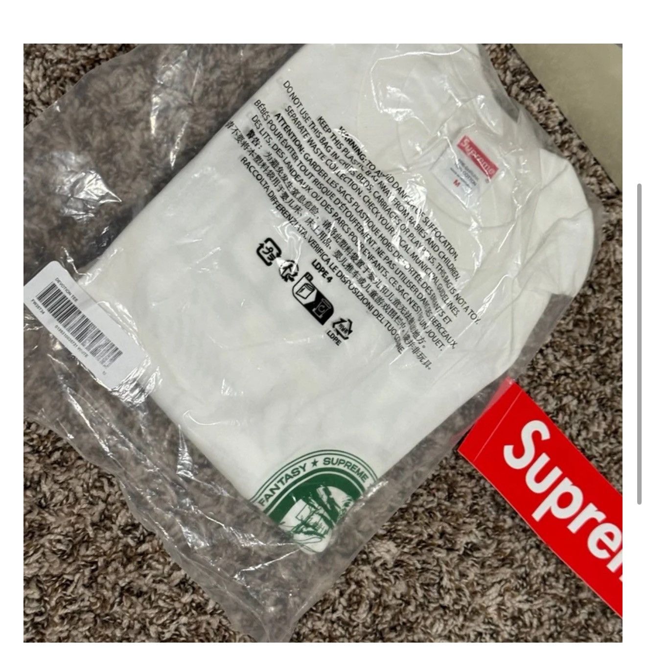 Supreme Supreme Devotion Tee Size Medium Brand New ! ! ! Size US M / EU 48-50 / 2 - 5 Thumbnail