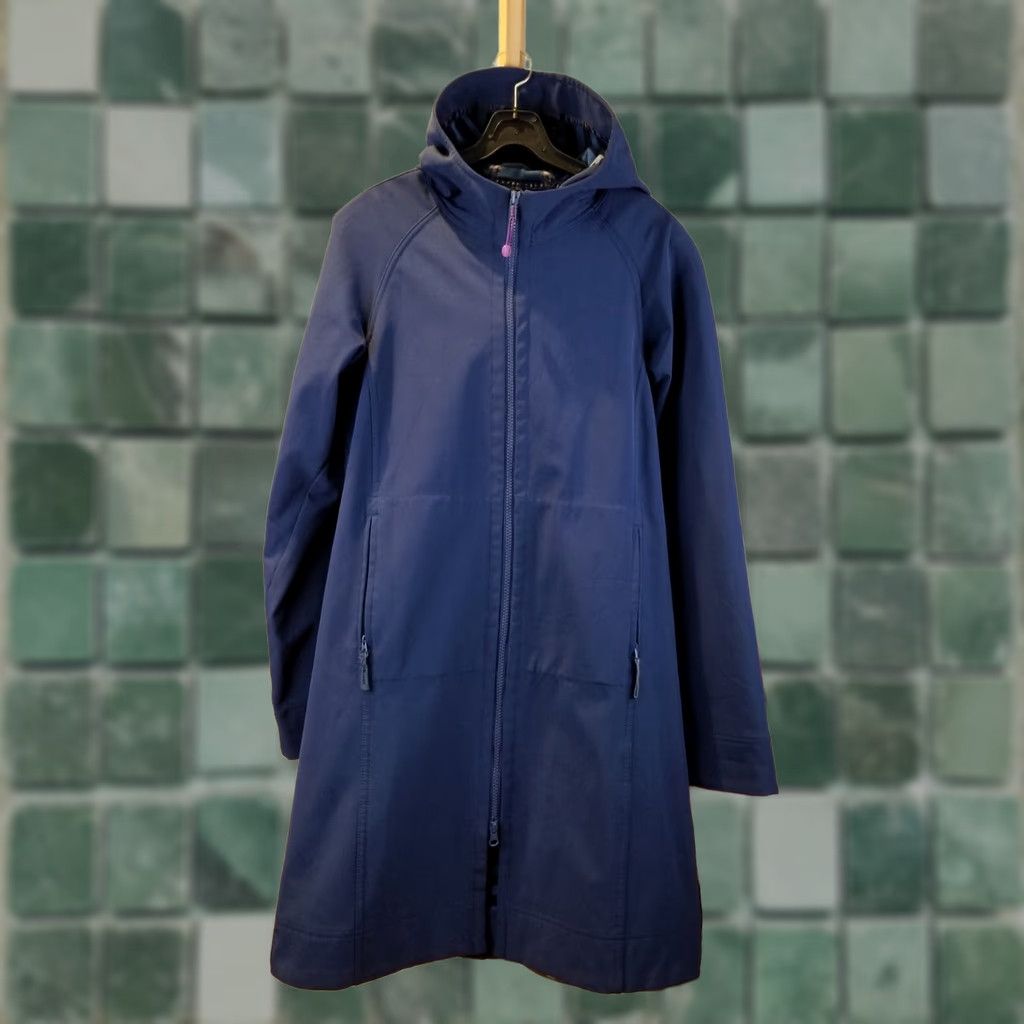Lululemon LULULEMON BLUE LONG RAIN JACKET COAT SZ MEDIUM WOMEN Hooded Lined Long Rain Coat Masc Moto Theme Size M / US 6-8 / IT 42-44 - 1 Thumbnail