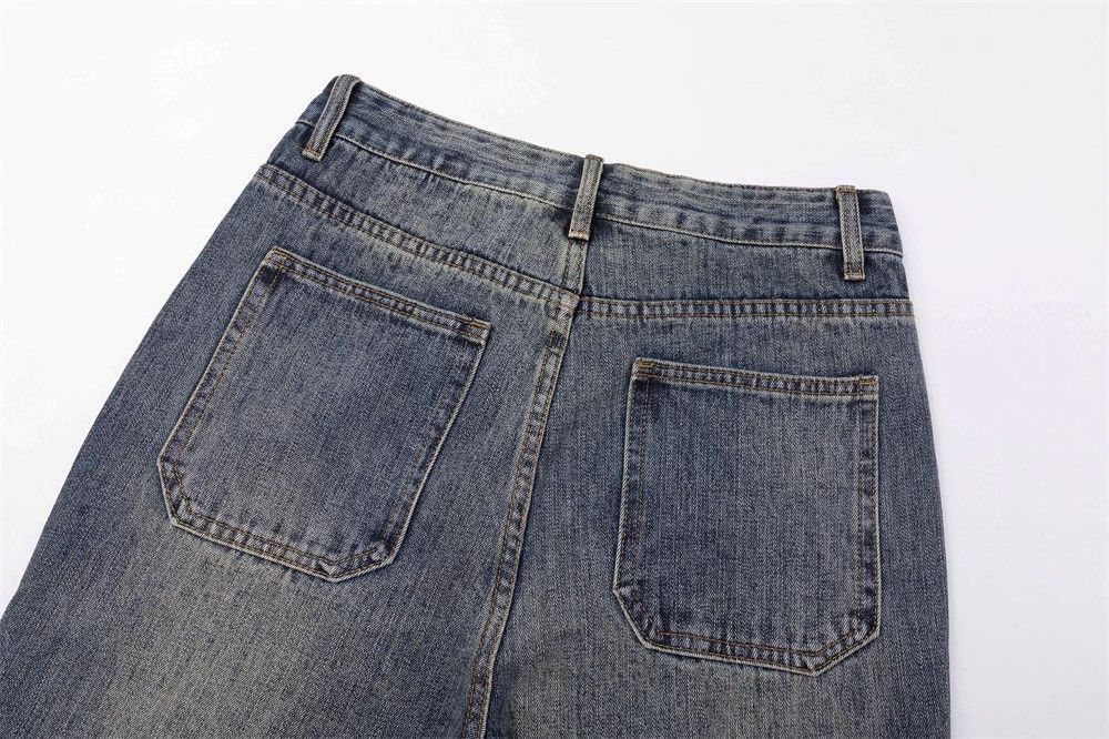 Japanese Brand × Jean Hippie American men's retro washed distressed flared jeans Size US 32 / EU 48 - 5 Thumbnail