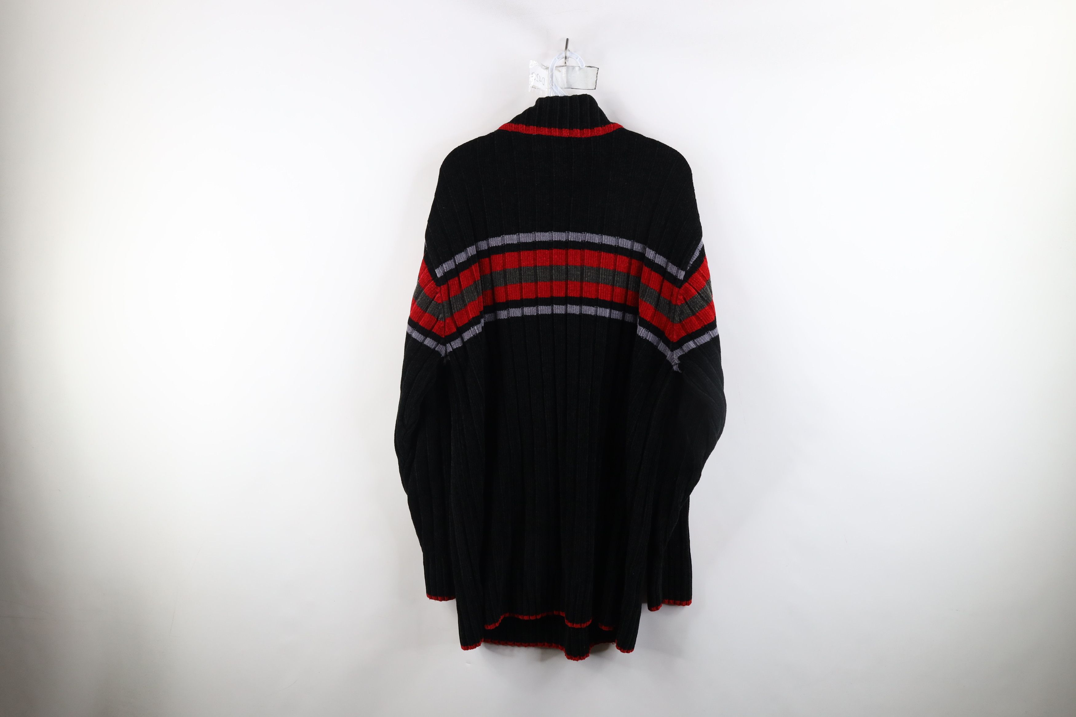 Vintage Vintage 90s Streetwear Baggy Ribbed Knit Mock Neck Sweater Size US L / EU 52-54 / 3 - 8 Thumbnail
