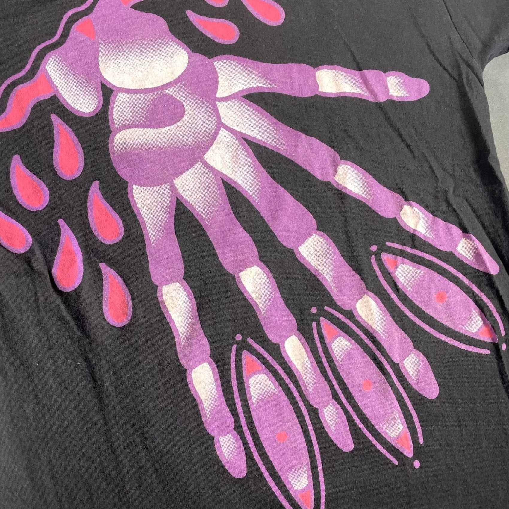 Vintage Seventh Letter Shirt Mens Medium Black Bert Krak Graphic Skeleton Hand Limited Edition 0697 Size US M / EU 48-50 / 2 - 2 Thumbnail